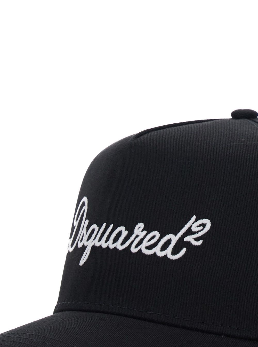 Dsquared2 DSQUARED2 Black Cotton Baseball Cap with Front Logo Lettering for Men Size ONE SIZE - 3 Thumbnail