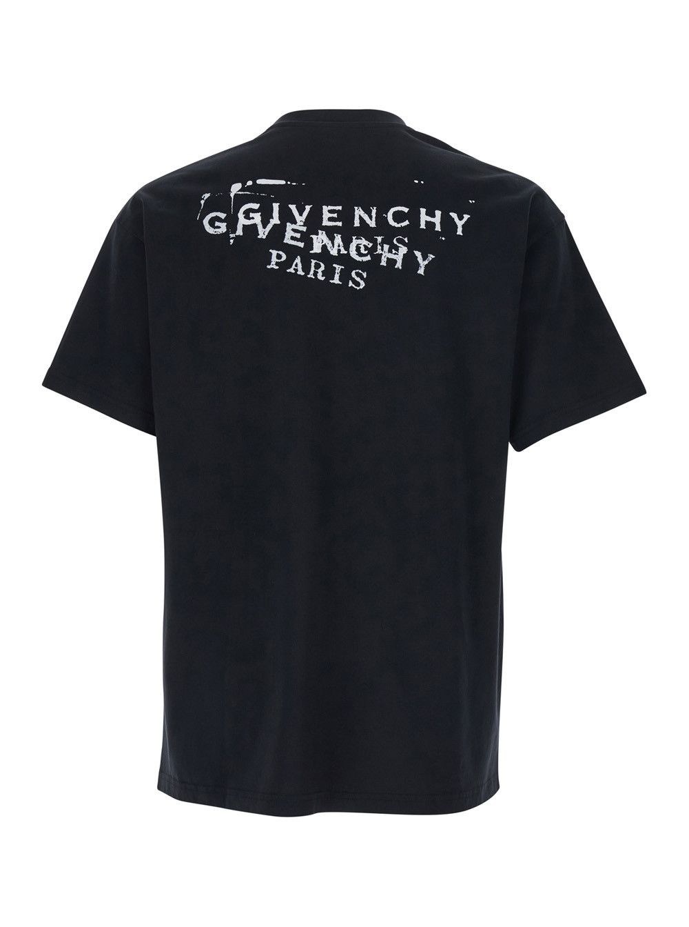 Givenchy Black T-Shirt with Logo on the Front and Back In Cotton for Men Size US M / EU 48-50 / 2 - 2 Thumbnail