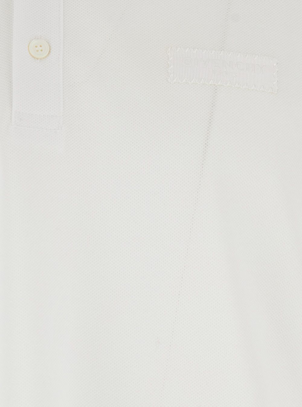Givenchy White Polo shirt with Classic Collar and Tone-on-Tone Logo Patch on the Front in Cotton for Men Size US L / EU 52-54 / 3 - 3 Thumbnail
