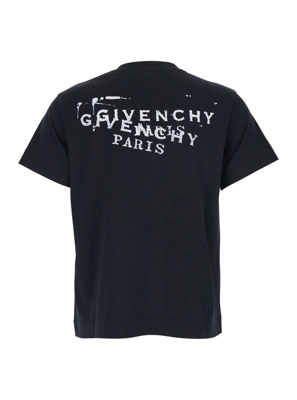 Givenchy Black T-Shirt with Logo on Front and Back for Women Size XS / US 0-2 / IT 36-38 - 2 Thumbnail