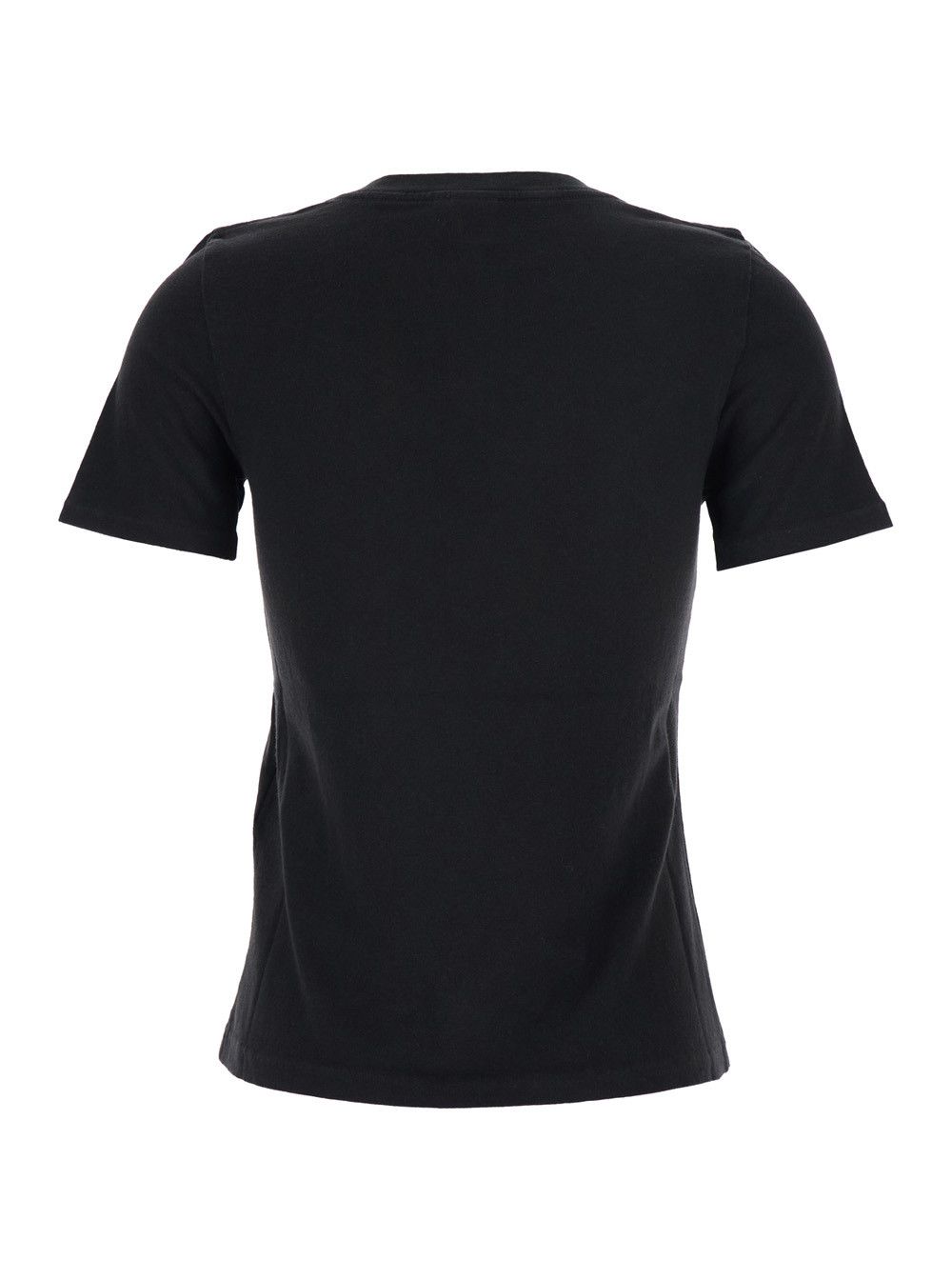 Chloe Black Crew Neck T-Shirt with Large Logo Print on the Front in Cotton for Women Size M / US 6-8 / IT 42-44 - 2 Thumbnail