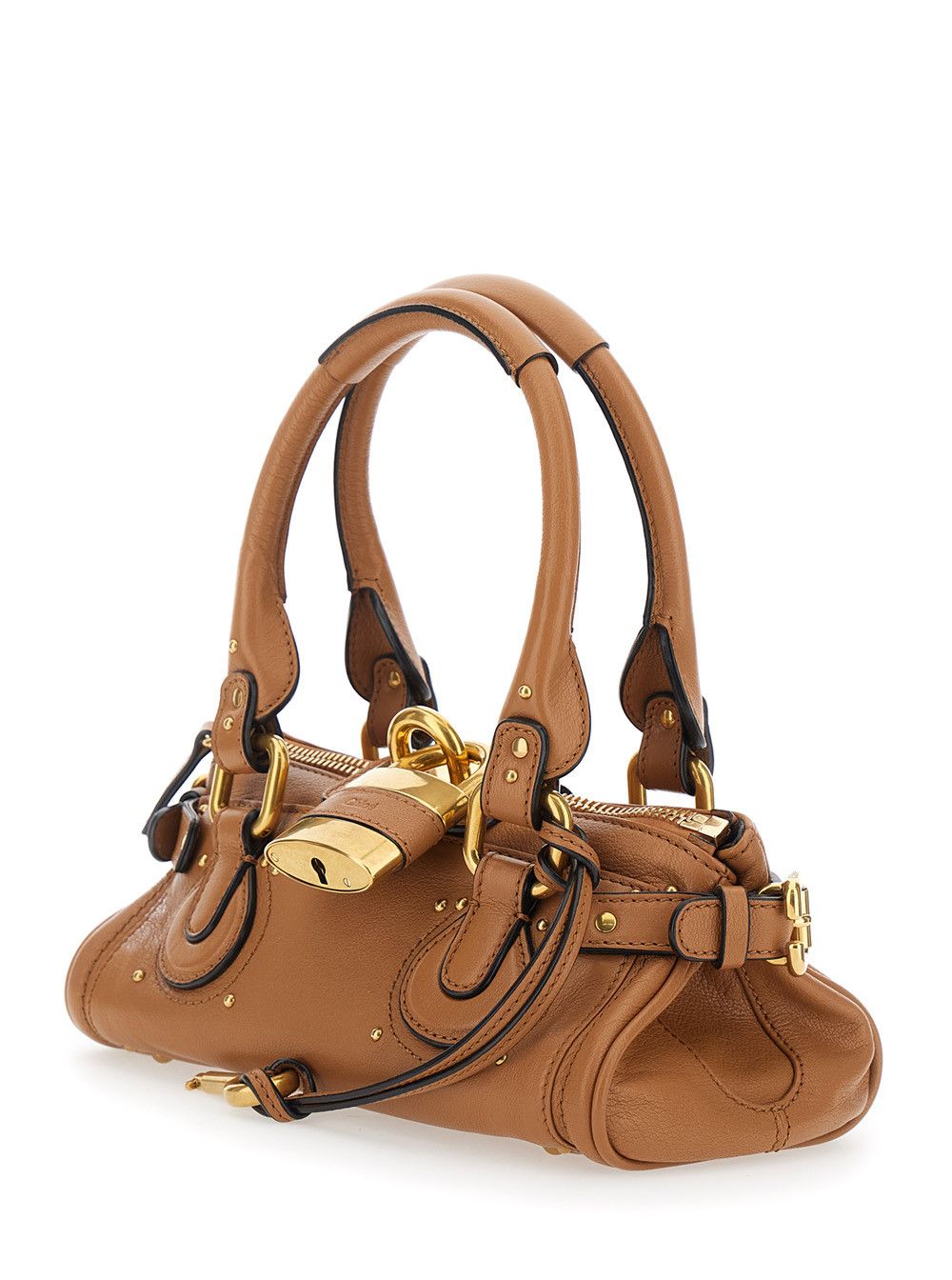 Chloe 'Paddington' Brown Handbag with Lock on the Front and Two Top Handles in Leather Woman Size ONE SIZE - 2 Thumbnail