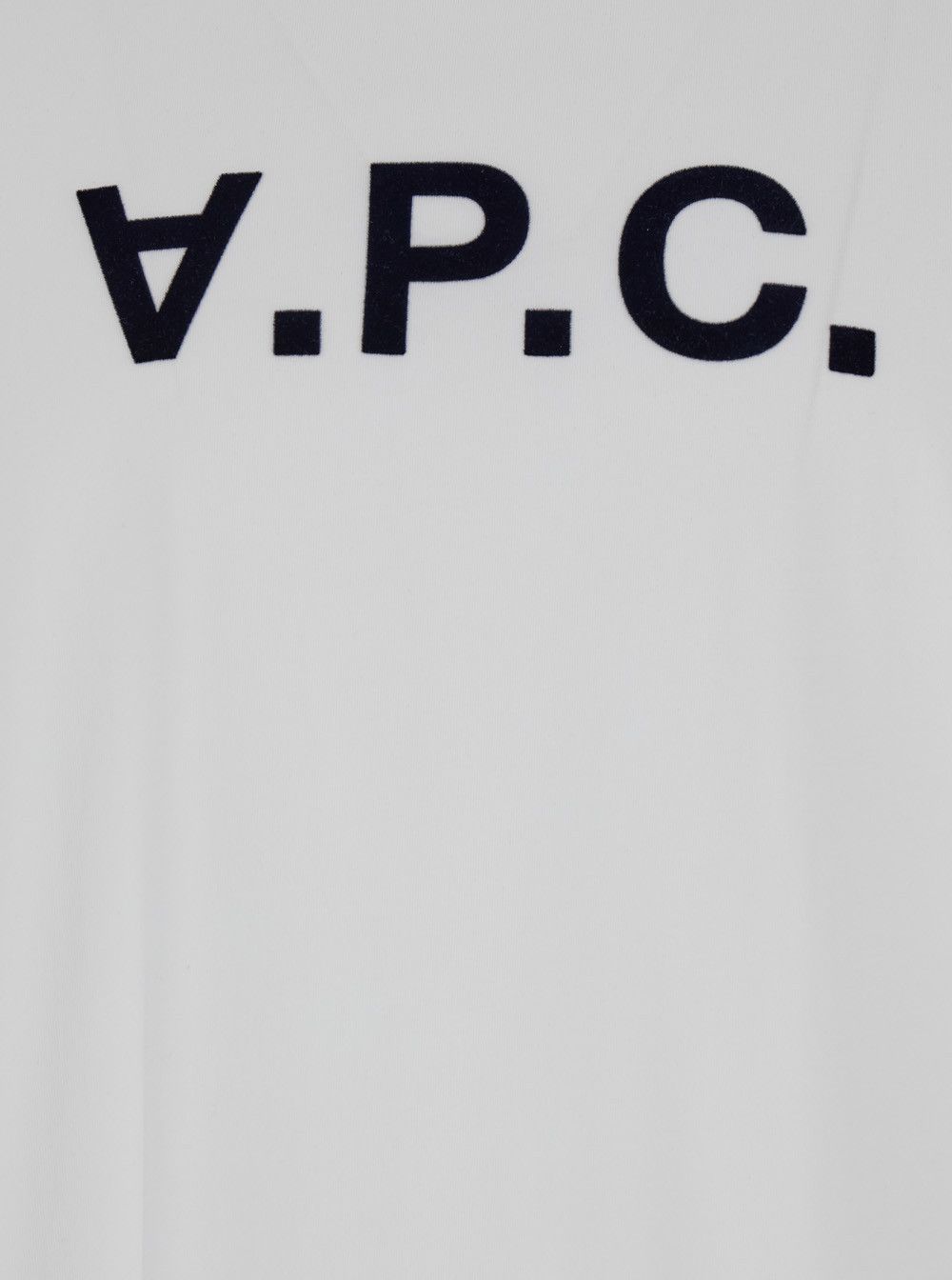 A.P.C. White oversized T-shirt with logo print on the front in cotton woman Size S / US 4 / IT 40 - 3 Thumbnail
