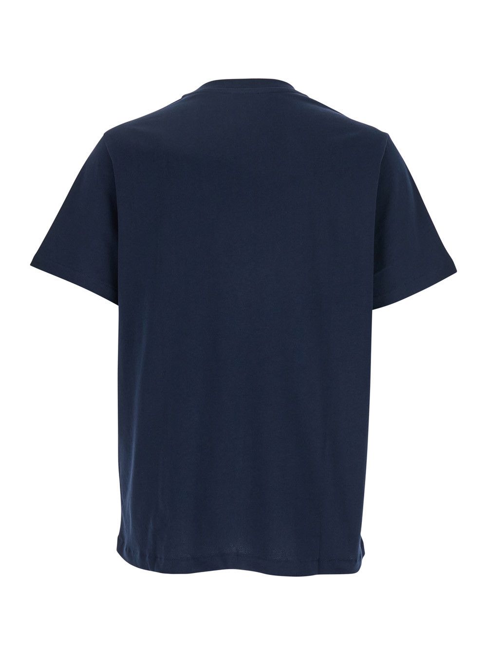 A.P.C. Blue Crew Neck T-shirt with Embroidered Logo on Front in Cotton Man Size US S / EU 44-46 / 1 - 2 Thumbnail