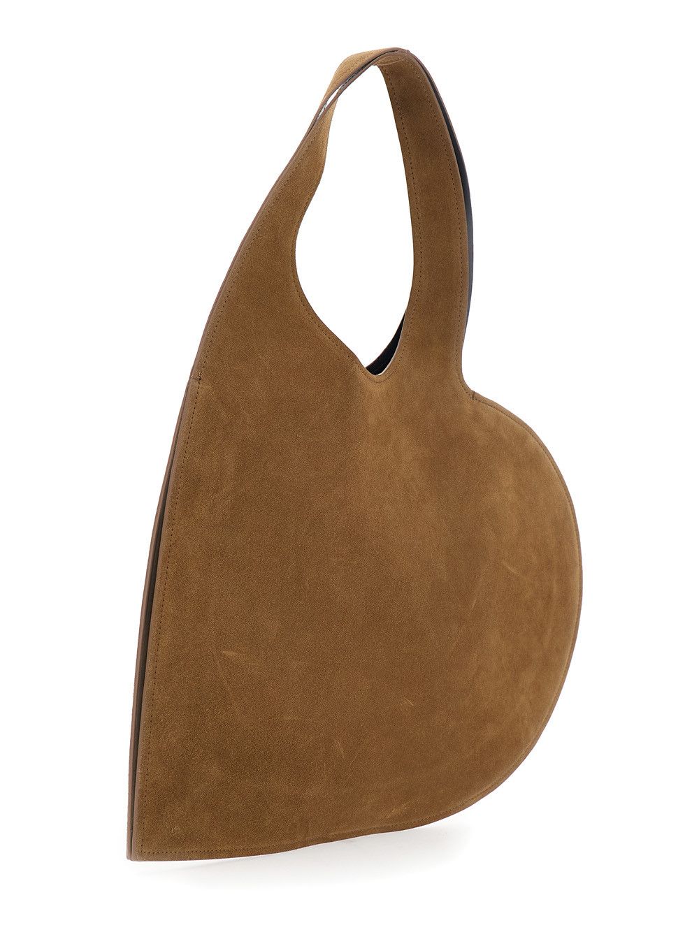 Coperni Shoulder Bag 'COPERNI' with Cut-Out Handle and Heart Silhouette in Brown Suede for Women Size ONE SIZE - 3 Thumbnail