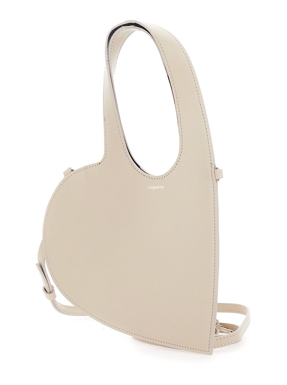 Coperni Baby Heart Shoulder Bag in Heart Shape with Adjustable and Removable Beige Leather Strap for Women Size ONE SIZE - 2 Thumbnail