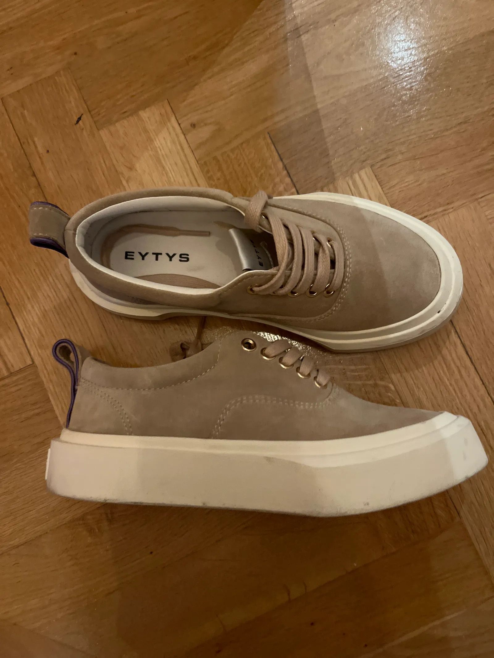 Eytys Eytys Mother II Suede Dune Sneakers Size US 6 / IT 36 - 4 Thumbnail