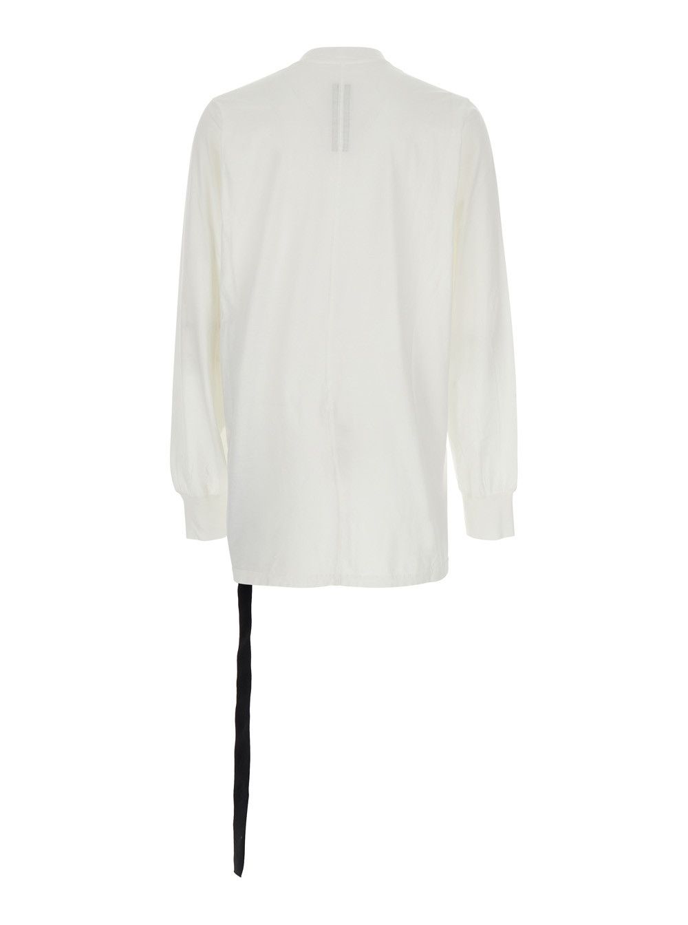 Rick Owens Drkshdw White Crewneck T-Shirt with Logo Print on the Front in Cotton Man Size US S / EU 44-46 / 1 - 2 Thumbnail