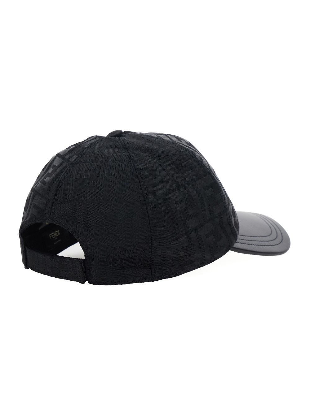 Fendi Black Baseball Cap with Curved Brim in FF Fabric Man Size ONE SIZE - 2 Thumbnail