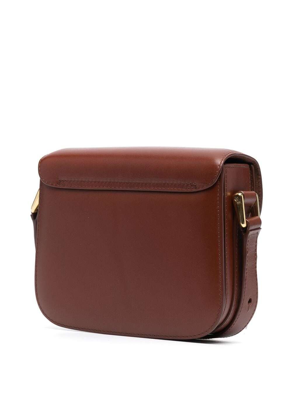 A.P.C. 'Grace Mini' Brown Crossbody bag with Leather Buckle Closure in Eco Leather Woman Size ONE SIZE - 2 Thumbnail