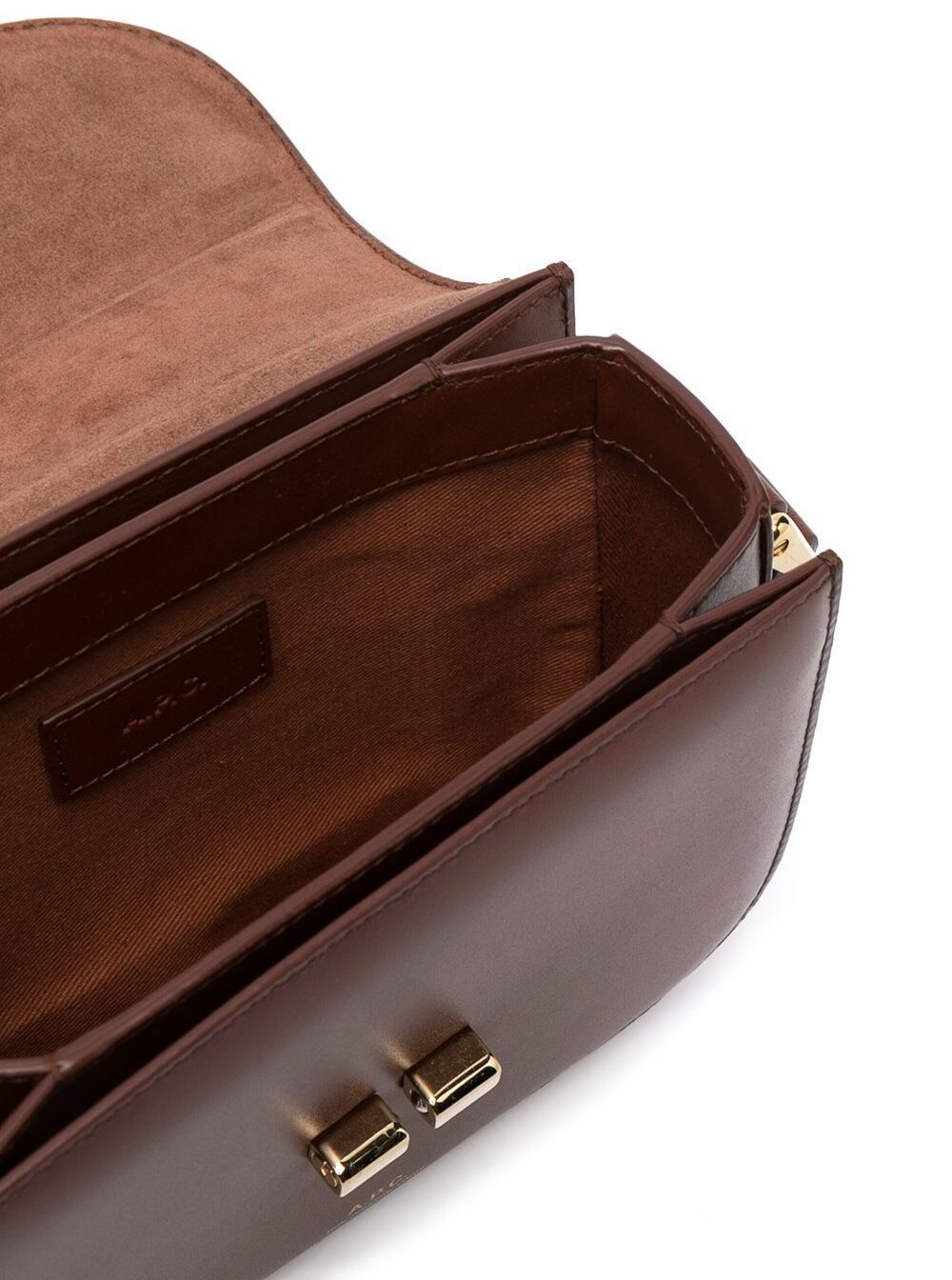 A.P.C. 'Grace Mini' Brown Crossbody bag with Leather Buckle Closure in Eco Leather Woman Size ONE SIZE - 3 Thumbnail