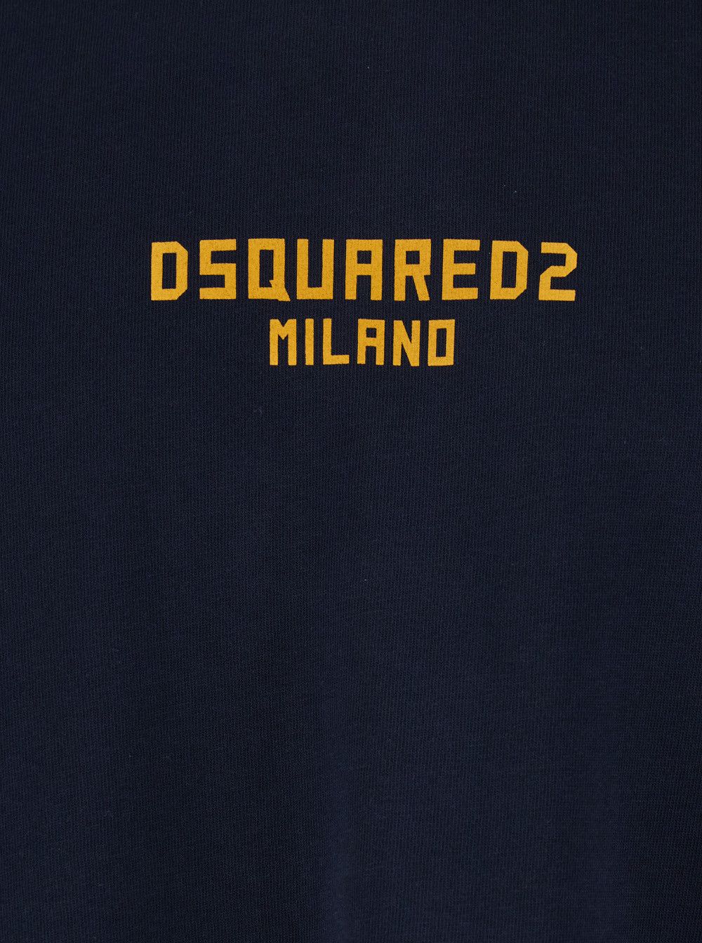 Dsquared2 Blue T-Shirt with Logo Print on the Front in Cotton for Men Size US XL / EU 56 / 4 - 3 Thumbnail