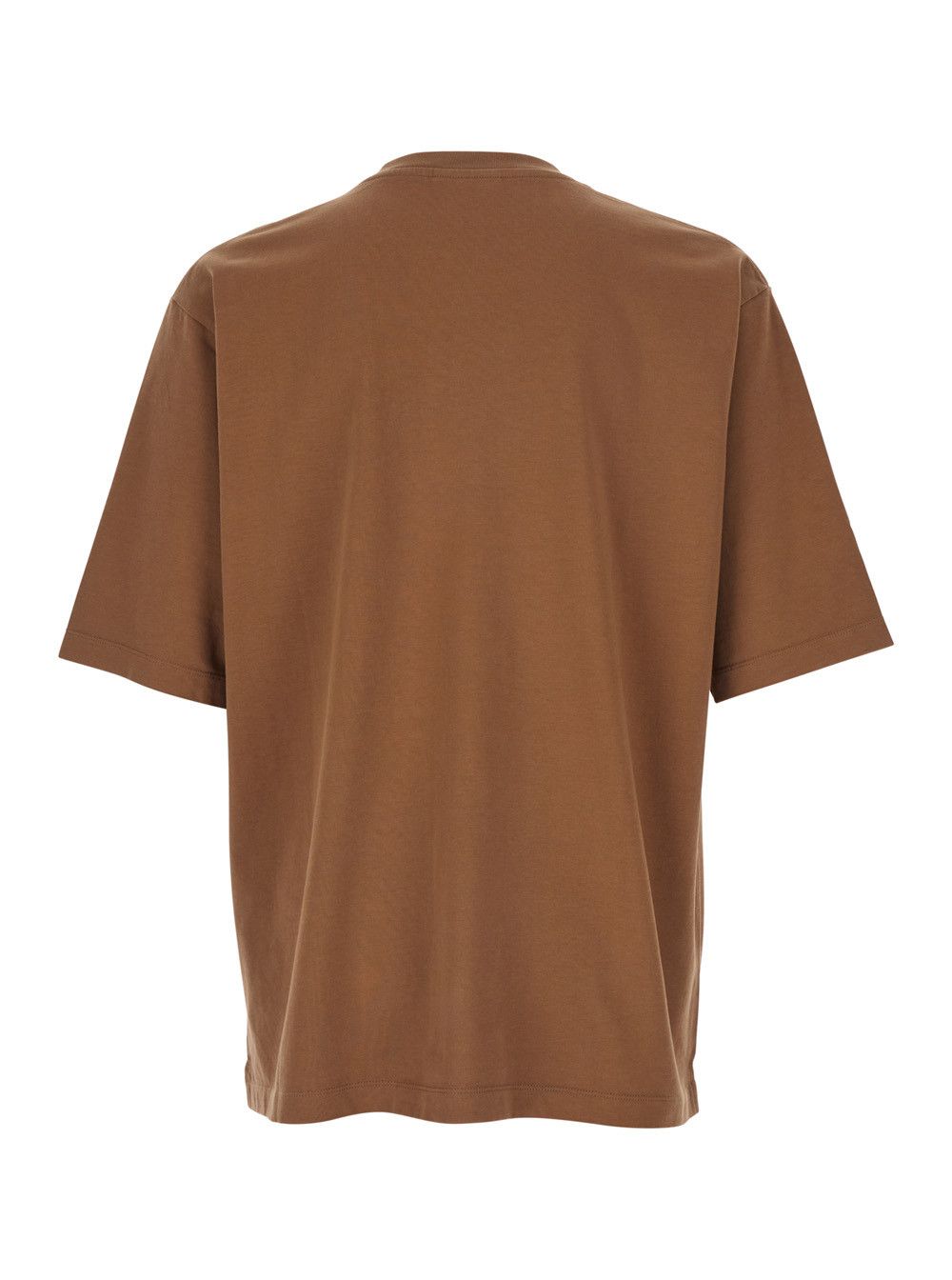 Dsquared2 Brown T-Shirt with Embroidered Logo on the Chest in Cotton Man Size US S / EU 44-46 / 1 - 2 Thumbnail