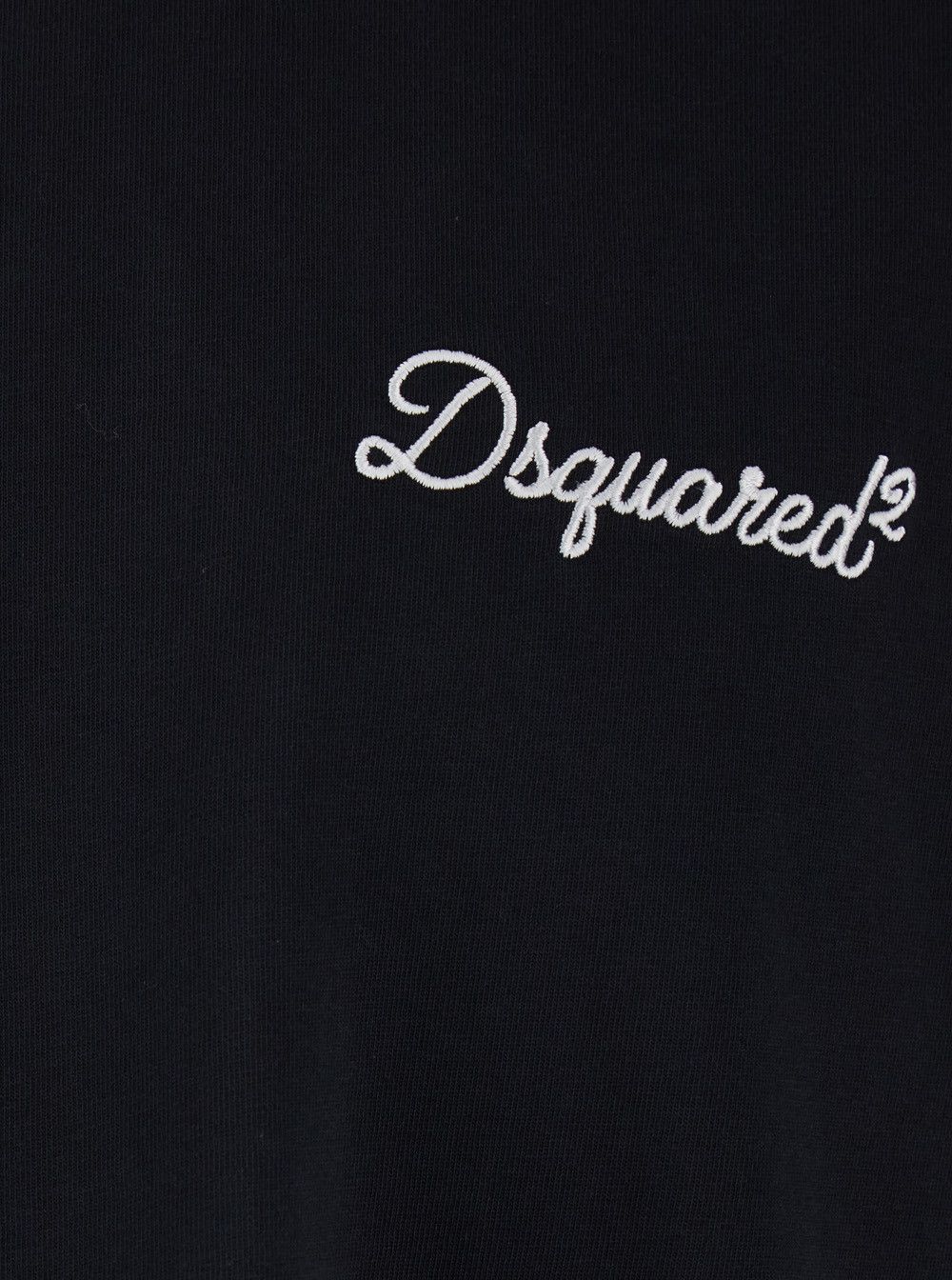 Dsquared2 Black 'DSQUARED2' T-shirt with Embroidered Logo on Chest for Men Size US S / EU 44-46 / 1 - 3 Thumbnail