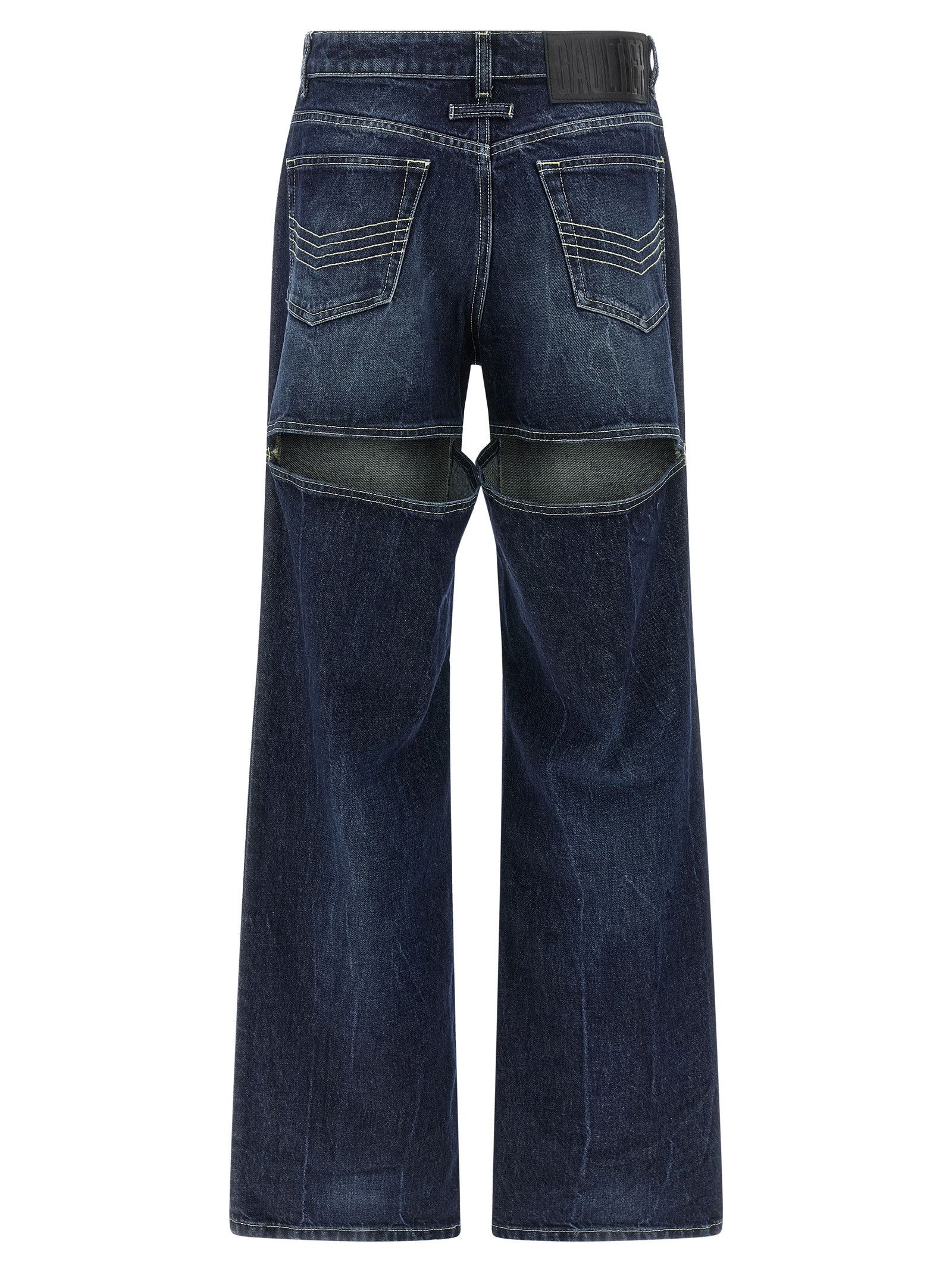 Jean Paul Gaultier 'The Blue Cut-Out' jeans Size 27" / US 4 / IT 40 - 2 Thumbnail
