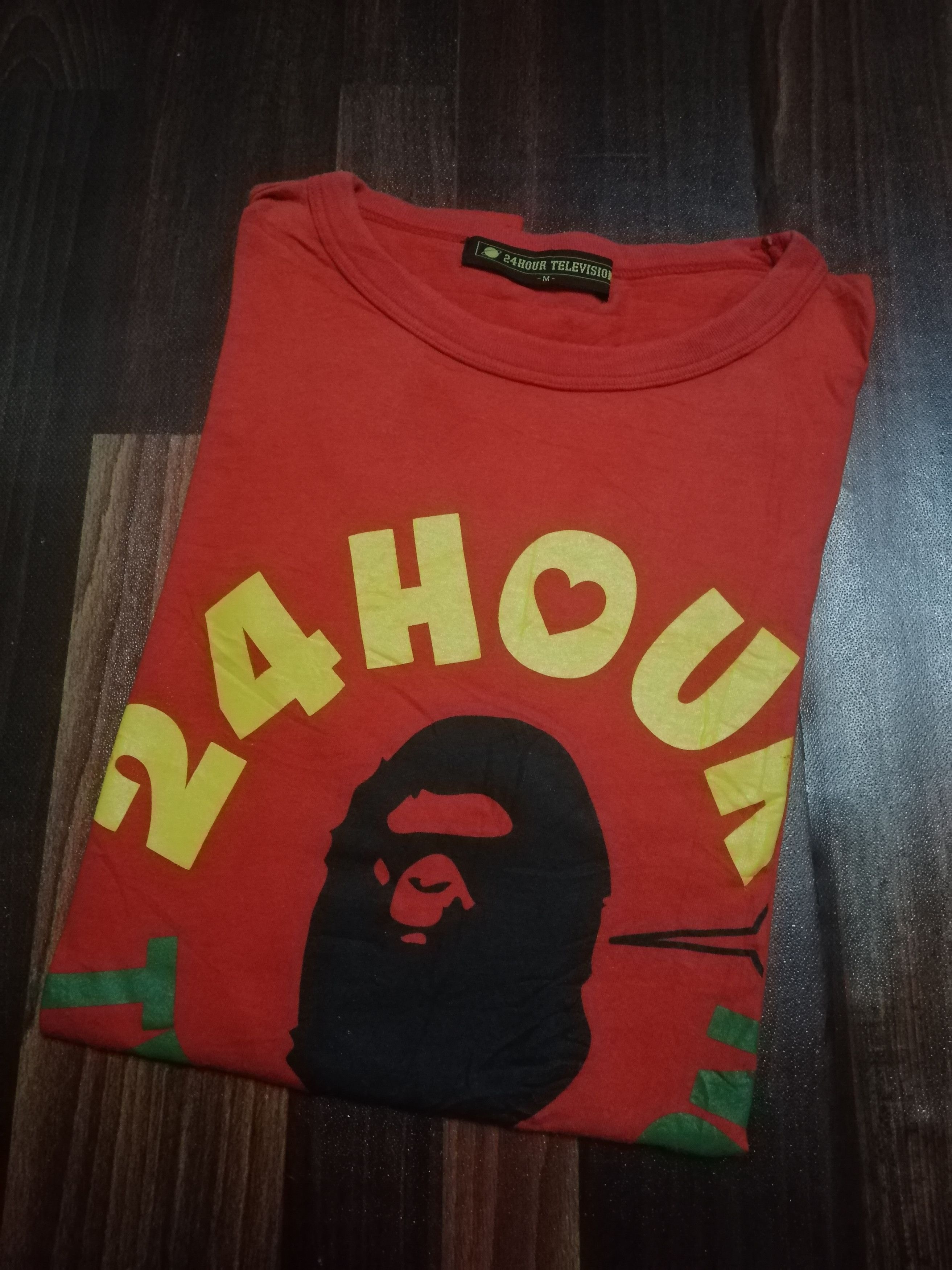 Bape Bape x 24 Hour Television Tee Size US M / EU 48-50 / 2 - 1 Thumbnail