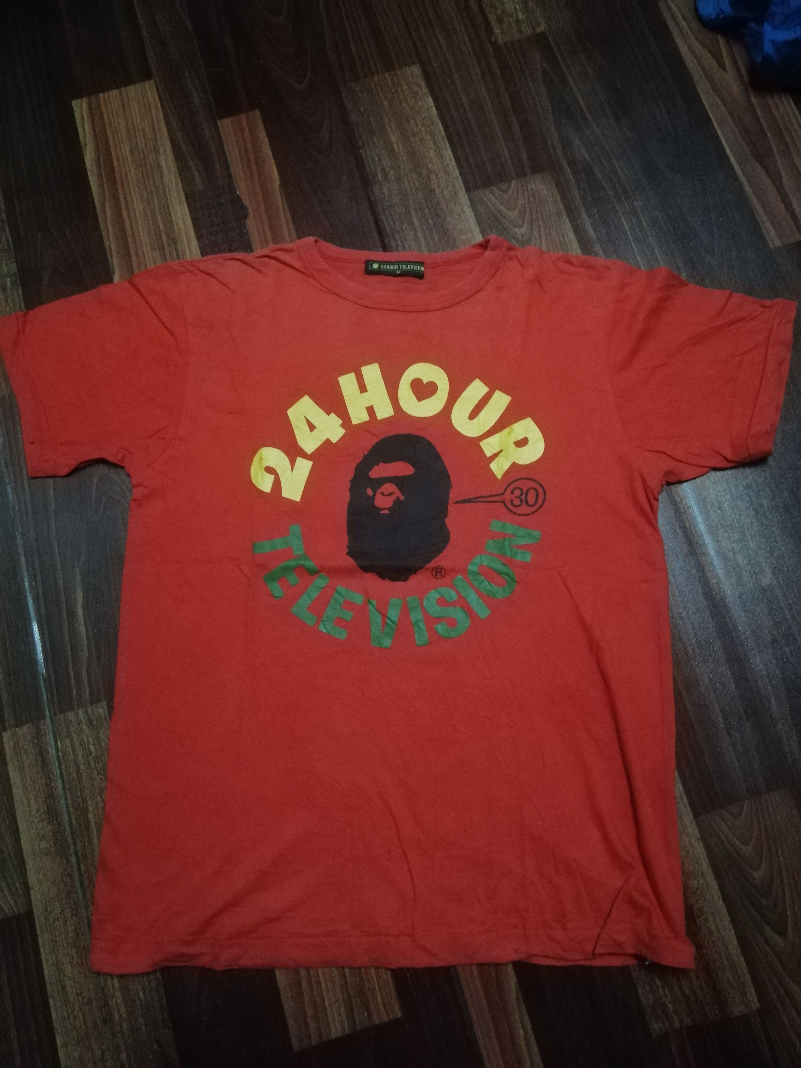Bape Bape x 24 Hour Television Tee Size US M / EU 48-50 / 2 - 2 Thumbnail