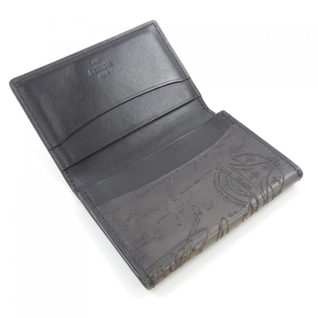 Other Other Berluti Imbuia Scritto Leather Card Case Leather Card Case DUTY FREE for USA Size ONE SIZE - 4 Thumbnail