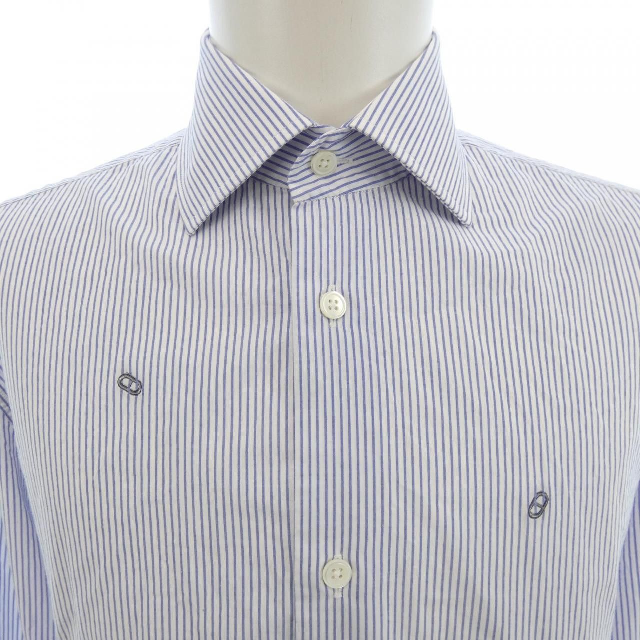 Hermes Hermes Hermes Shirt Cotton Dress Shirt DUTY FREE for USA Size ONE SIZE - 5 Thumbnail
