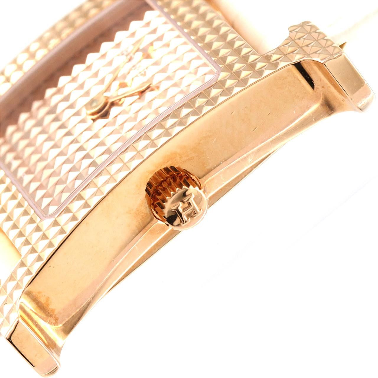 Hermes Hermes Hermes H Watch Au750 Quartz Crocodile skin Quartz DUTY FREE for USA Size ONE SIZE - 3 Thumbnail