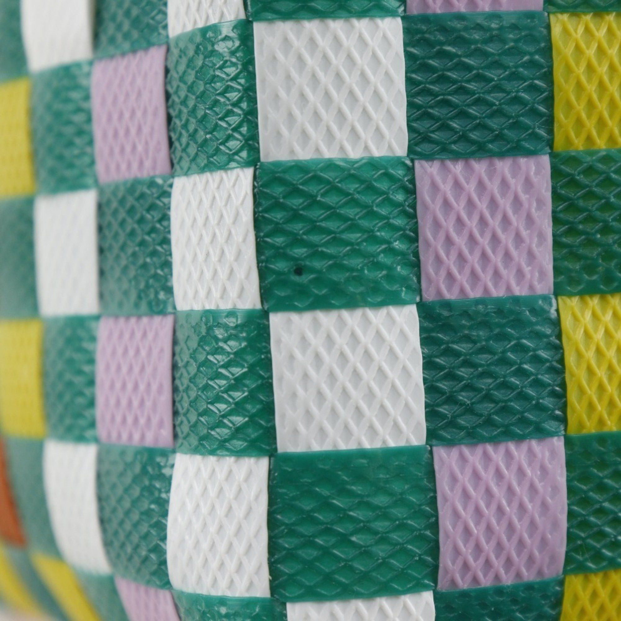 Marni MARNI Woven Micro Basket Handbag, MW55F, Polypropylene, Green/Multicolor, Open, Women's Size ONE SIZE - 10 Thumbnail