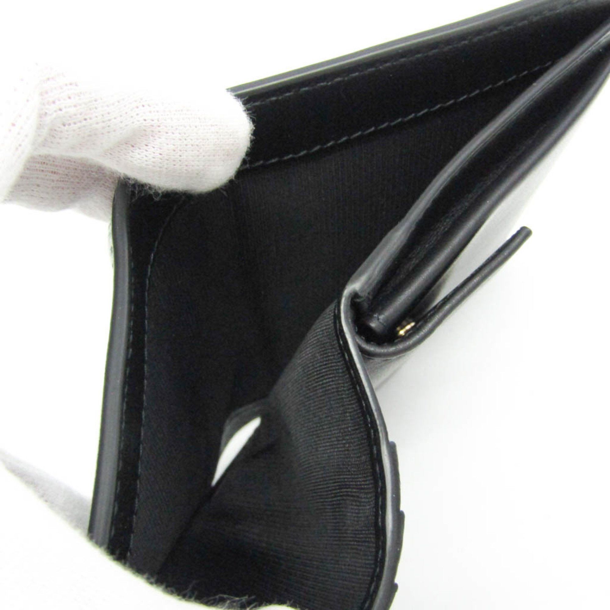 Salvatore Ferragamo Salvatore Ferragamo JL-22 0696 Women,Men Leather Wallet (tri-fold) Black Size ONE SIZE - 10 Thumbnail