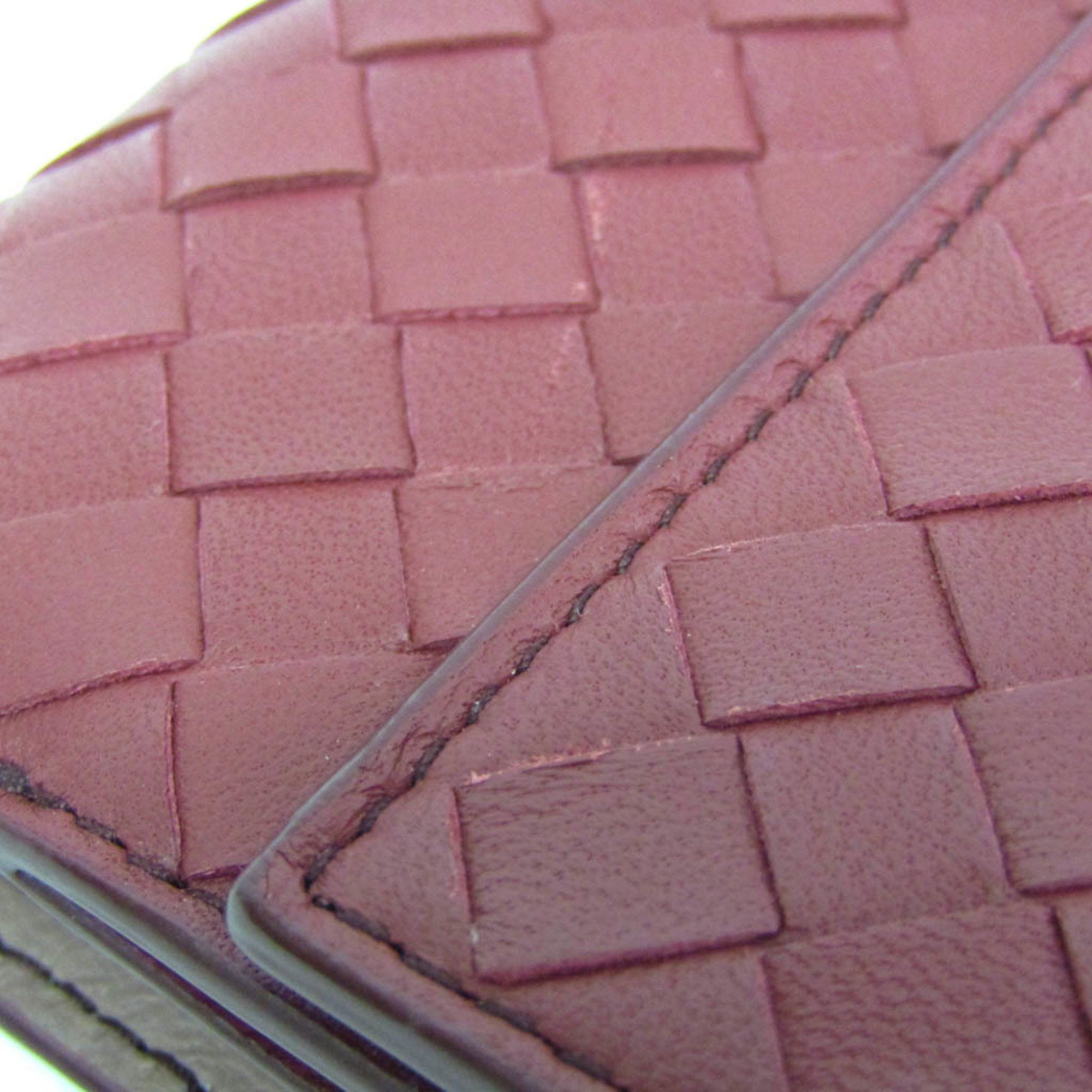 Bottega Veneta Bottega Veneta Intrecciato Compact Wallet Women,Men Leather Wallet (bi-fold) Red Color Size ONE SIZE - 11 Thumbnail