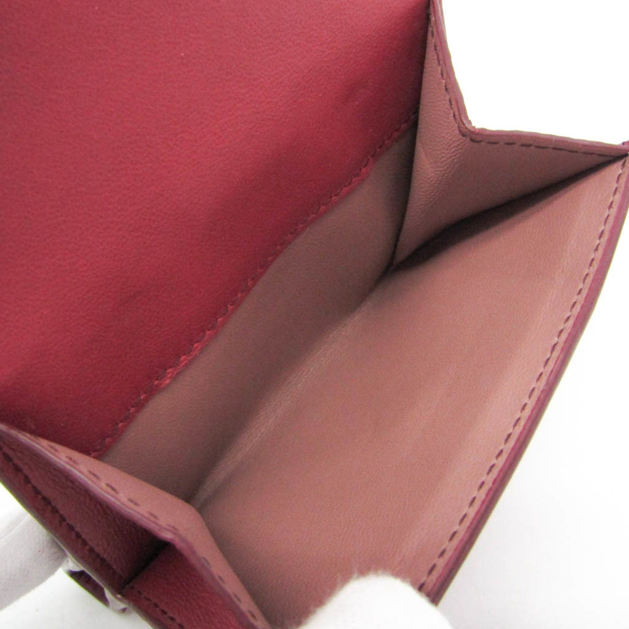 Bottega Veneta Bottega Veneta Intrecciato Compact Wallet Women,Men Leather Wallet (bi-fold) Red Color Size ONE SIZE - 5 Thumbnail