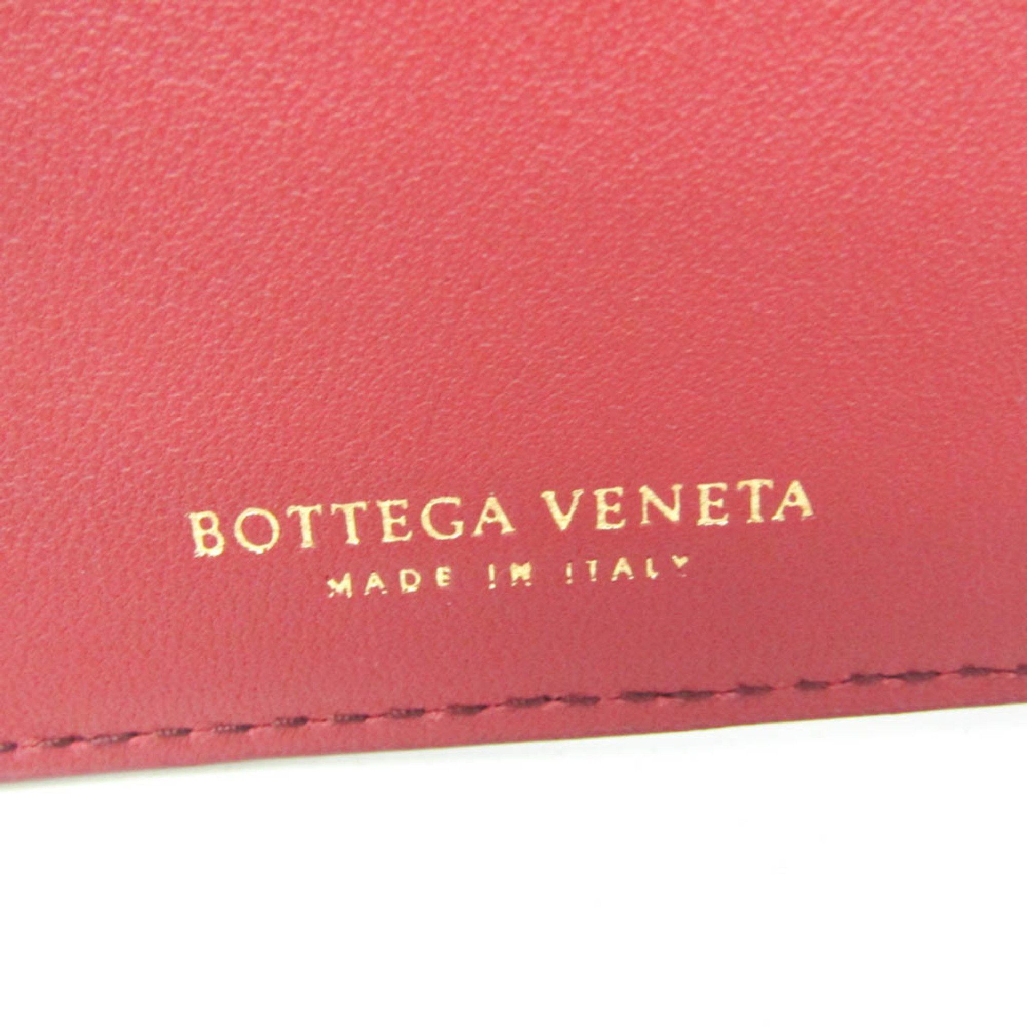 Bottega Veneta Bottega Veneta Intrecciato Compact Wallet Women,Men Leather Wallet (bi-fold) Red Color Size ONE SIZE - 15 Thumbnail
