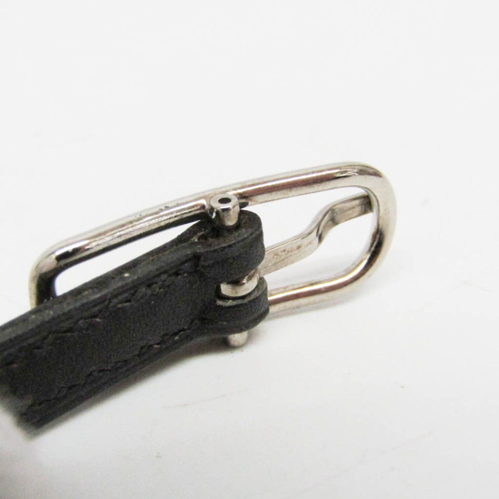 Hermes Hermes Hapi API I 4-strand Bracelet Choker Leather,Metal Bangle Silver,Black Size ONE SIZE - 7 Thumbnail