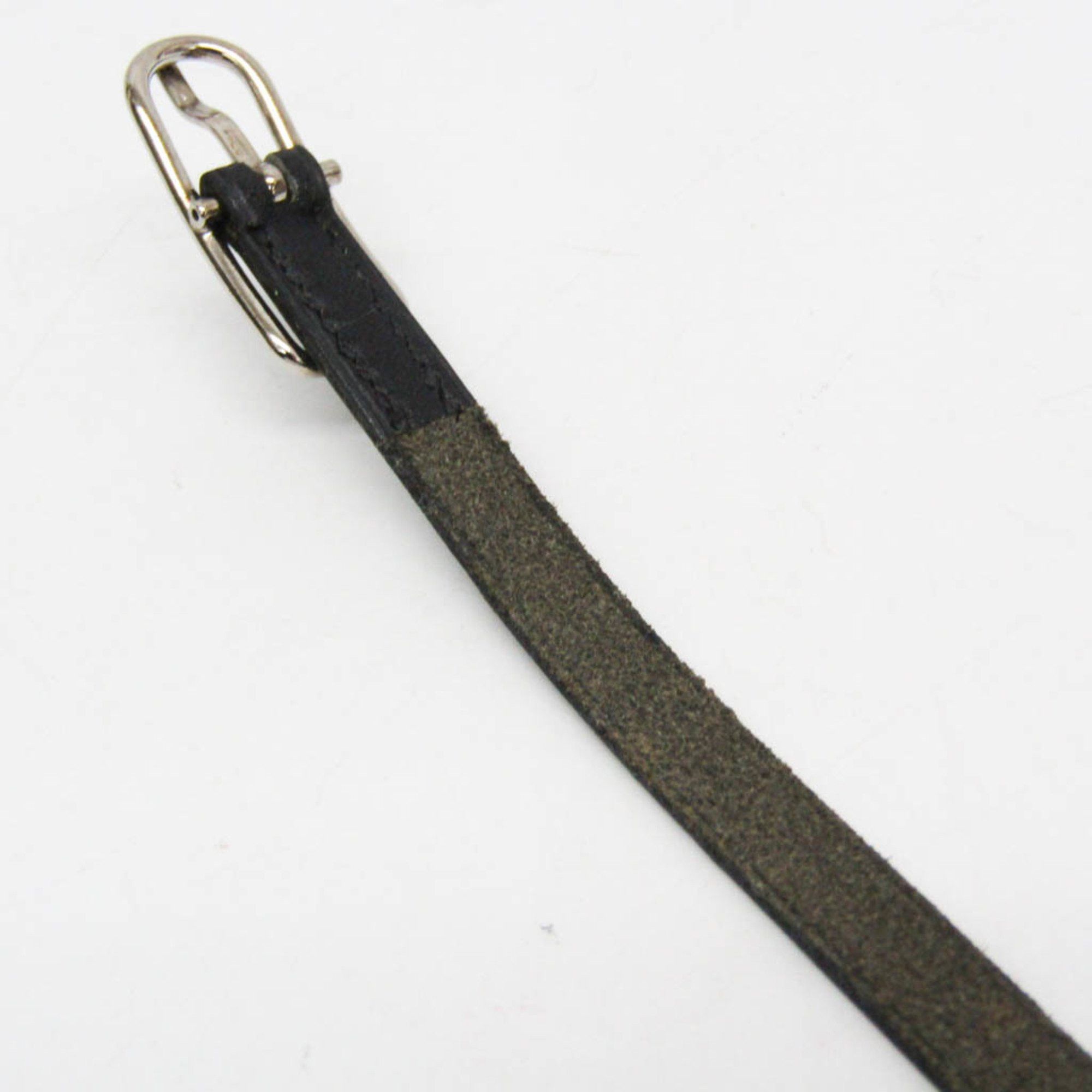Hermes Hermes Hapi API I 4-strand Bracelet Choker Leather,Metal Bangle Silver,Black Size ONE SIZE - 9 Thumbnail