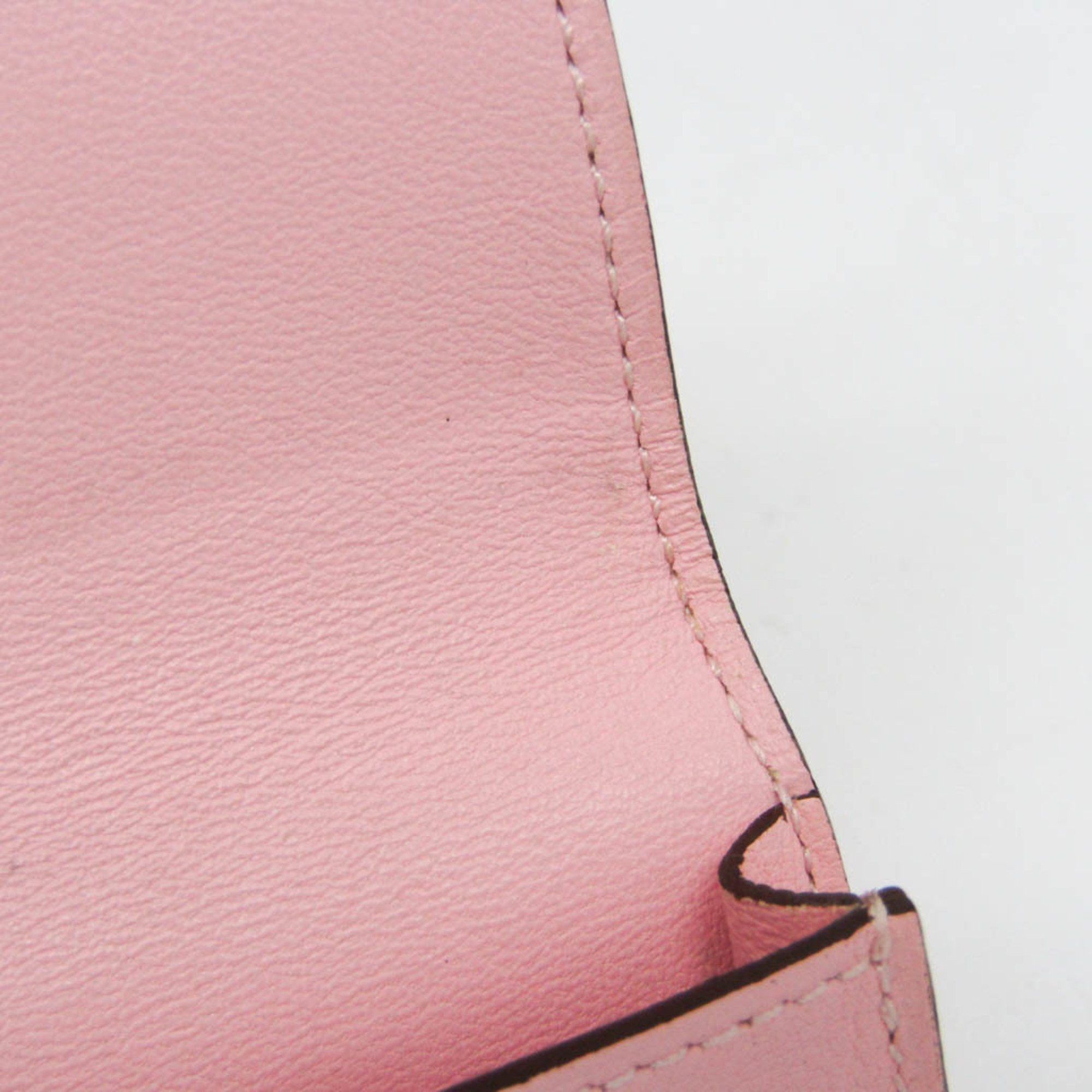 Hermes Hermes Dogon Swift Leather Card Case Pink Size ONE SIZE - 13 Thumbnail