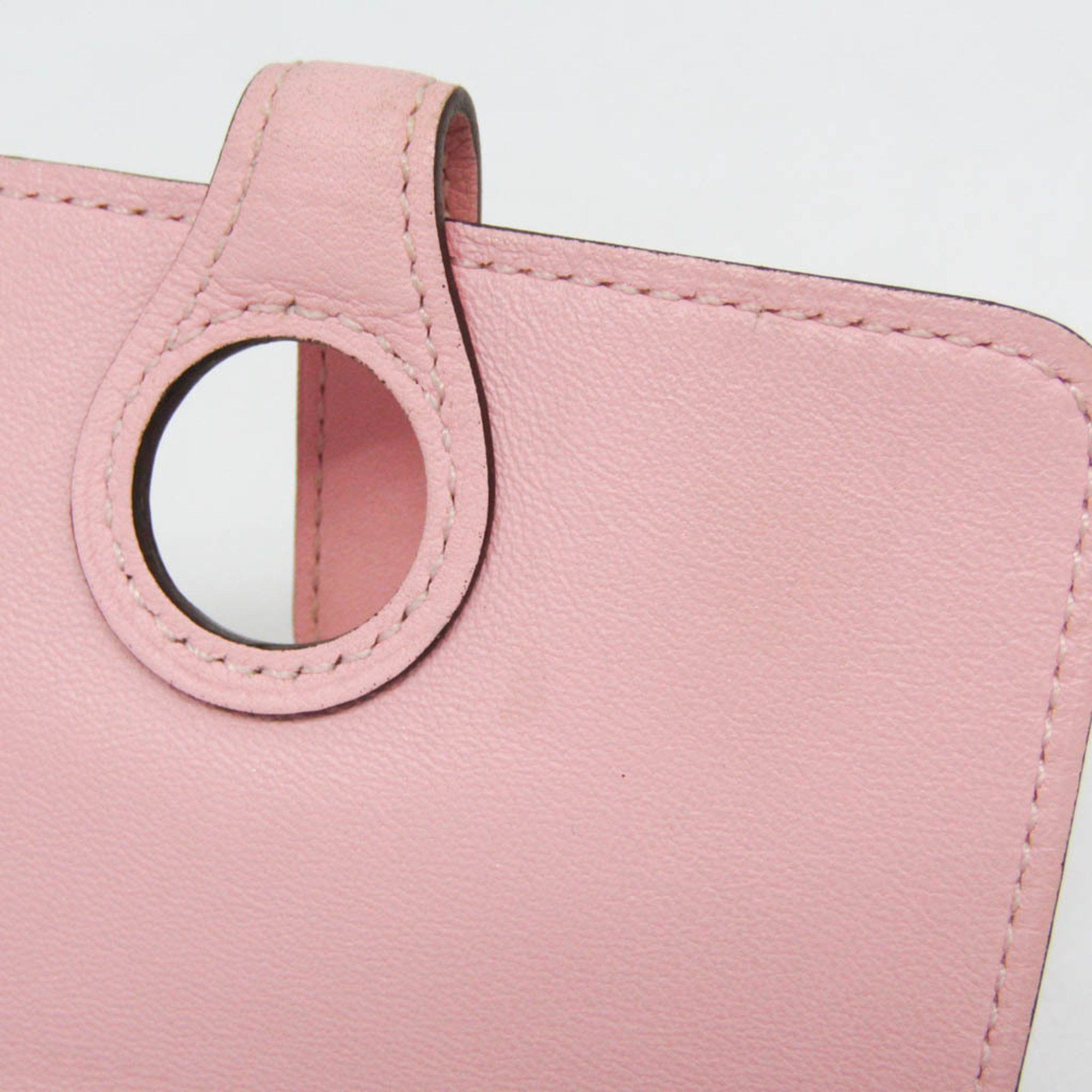 Hermes Hermes Dogon Swift Leather Card Case Pink Size ONE SIZE - 12 Thumbnail