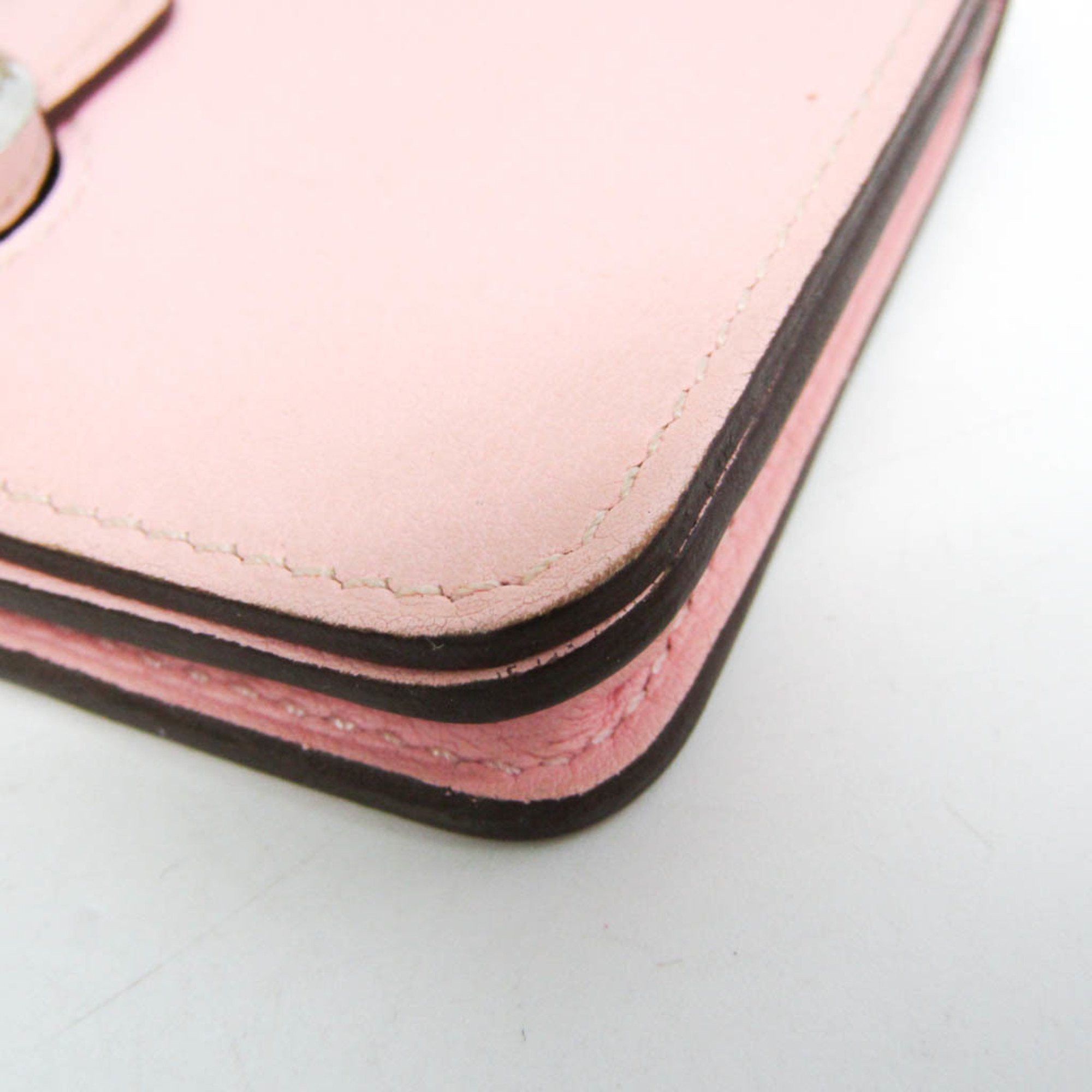 Hermes Hermes Dogon Swift Leather Card Case Pink Size ONE SIZE - 7 Thumbnail