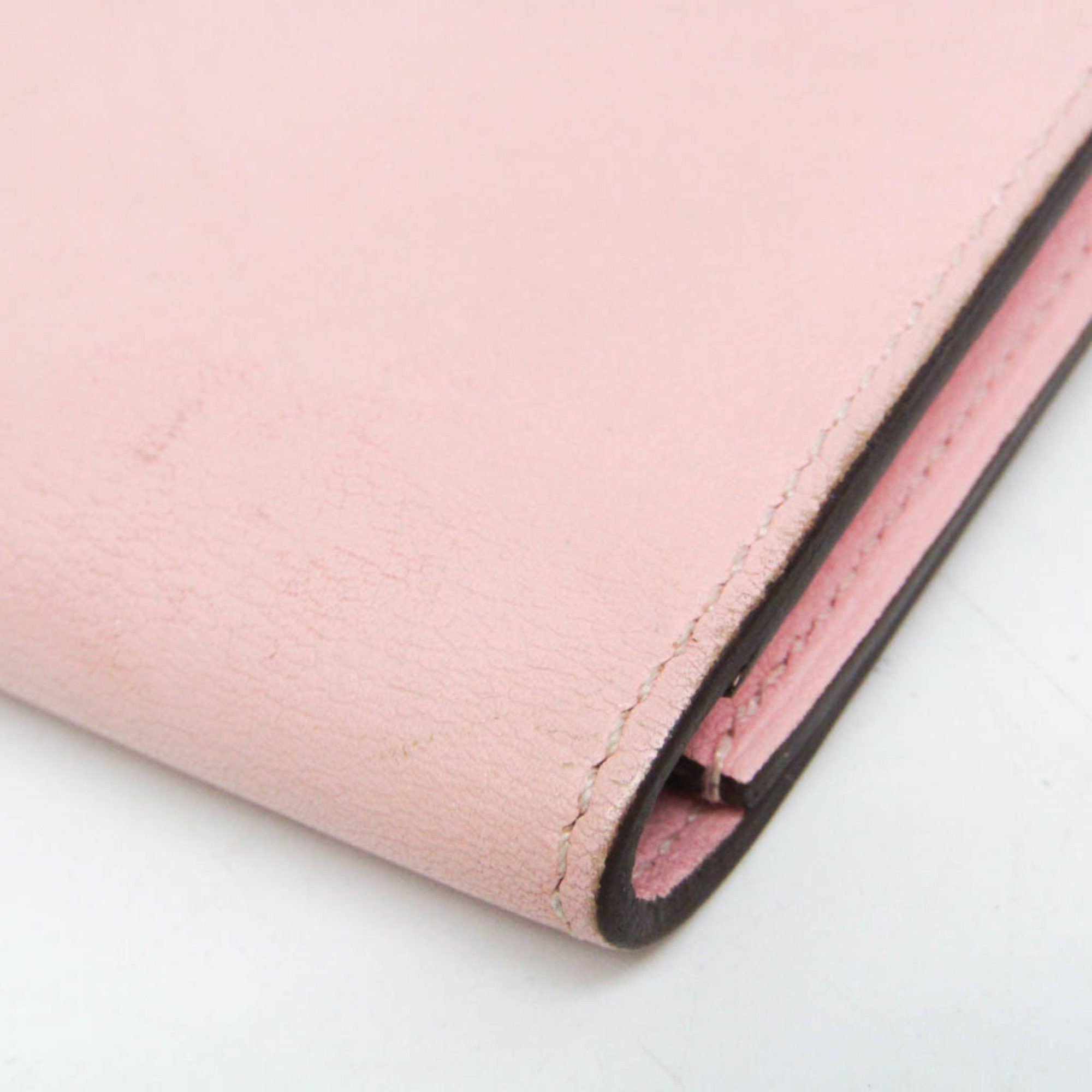 Hermes Hermes Dogon Swift Leather Card Case Pink Size ONE SIZE - 11 Thumbnail