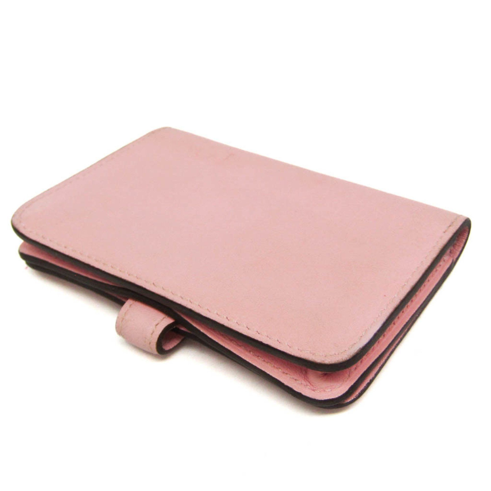 Hermes Hermes Dogon Swift Leather Card Case Pink Size ONE SIZE - 3 Thumbnail