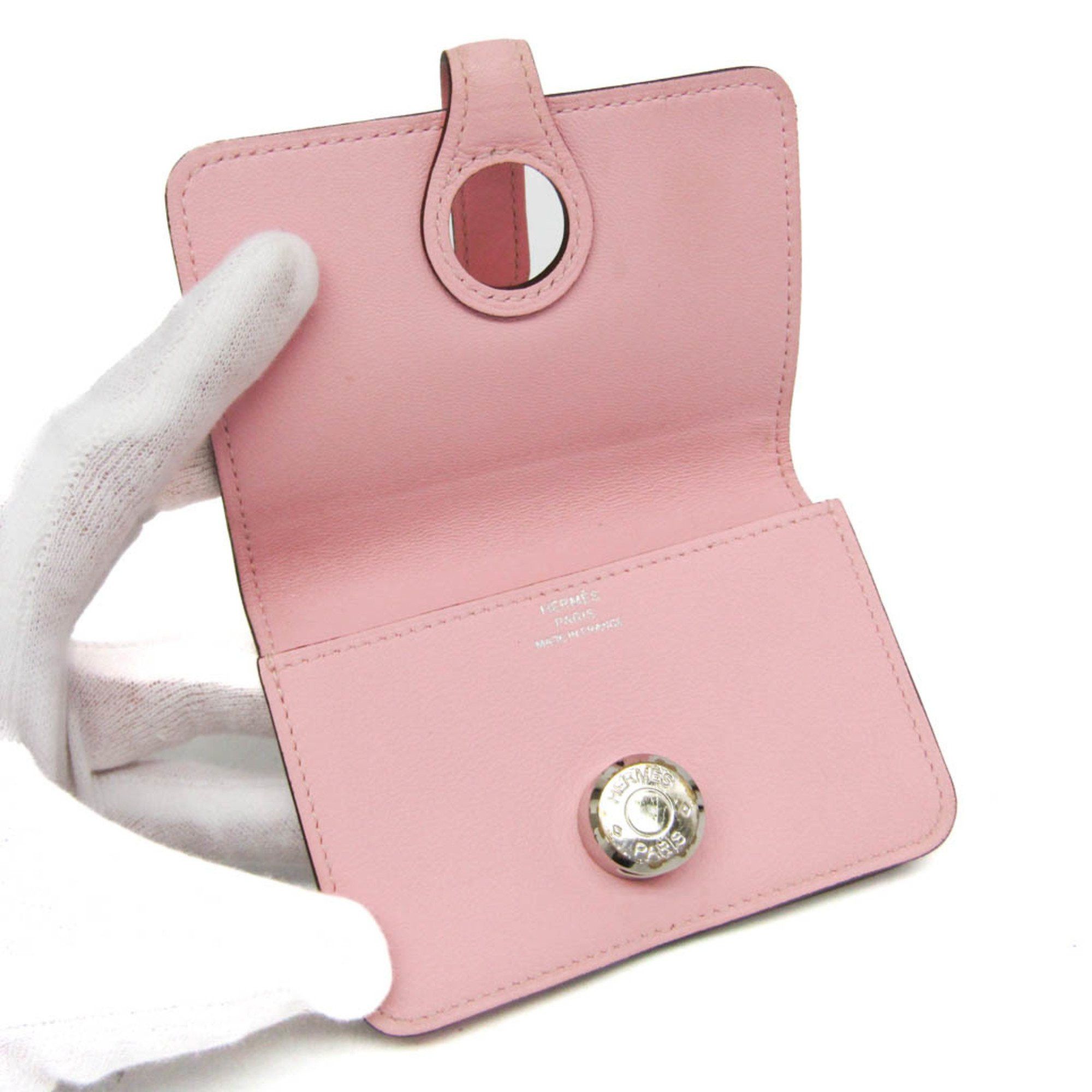 Hermes Hermes Dogon Swift Leather Card Case Pink Size ONE SIZE - 4 Thumbnail