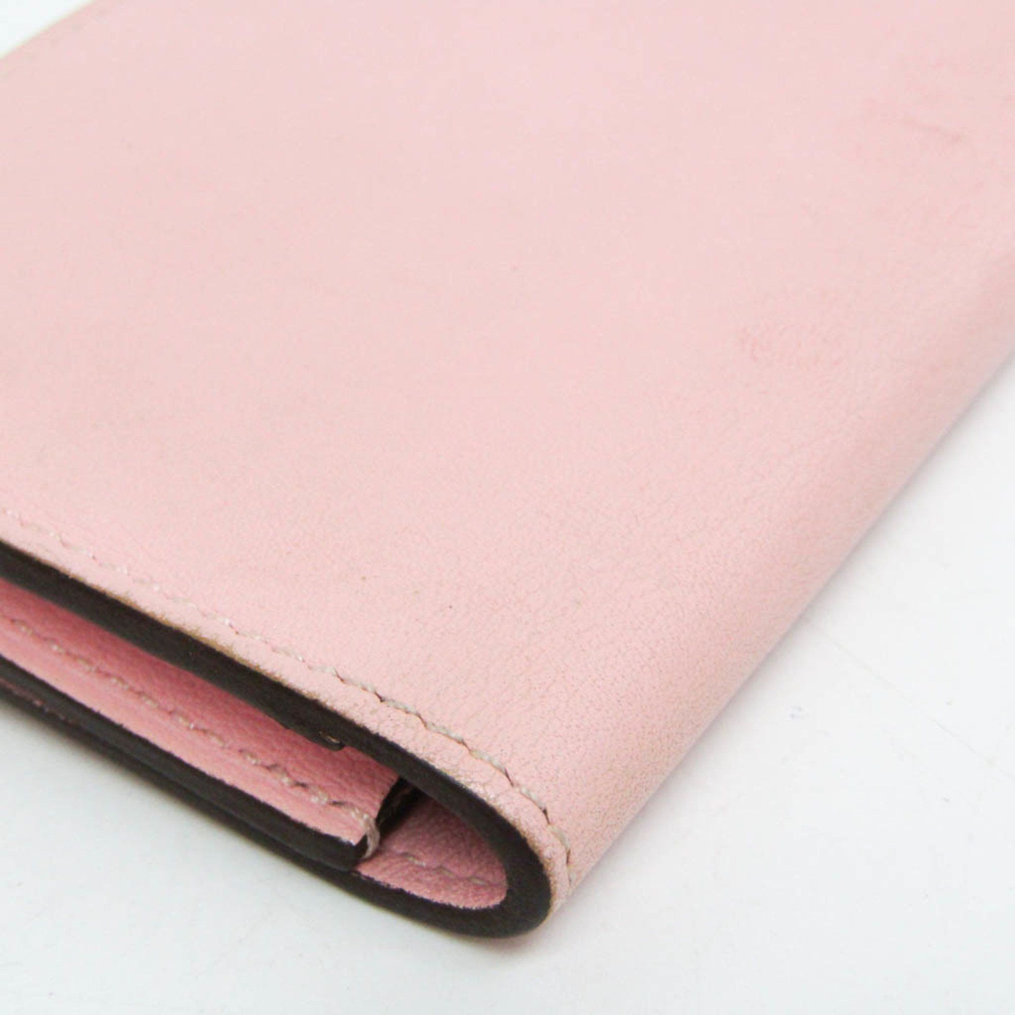 Hermes Hermes Dogon Swift Leather Card Case Pink Size ONE SIZE - 10 Thumbnail