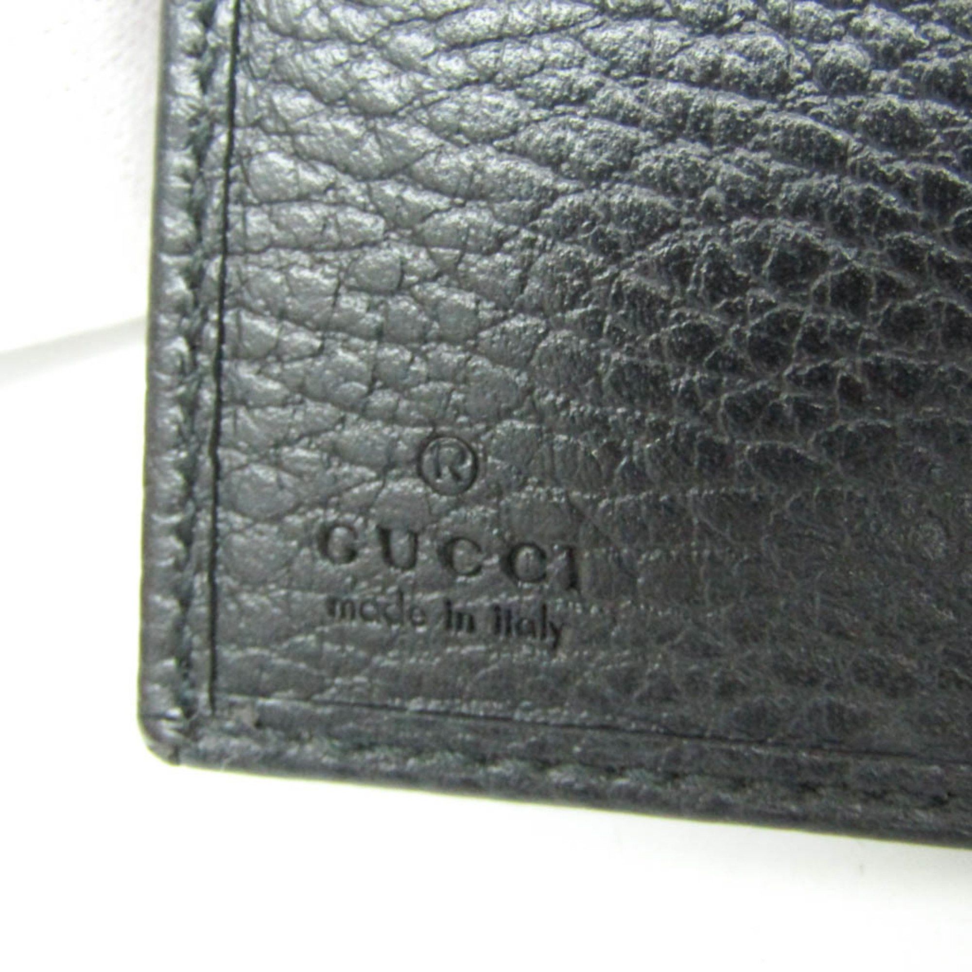 Gucci Gucci Double G 735212 Women,Men Leather Wallet (tri-fold) Black Size ONE SIZE - 13 Thumbnail