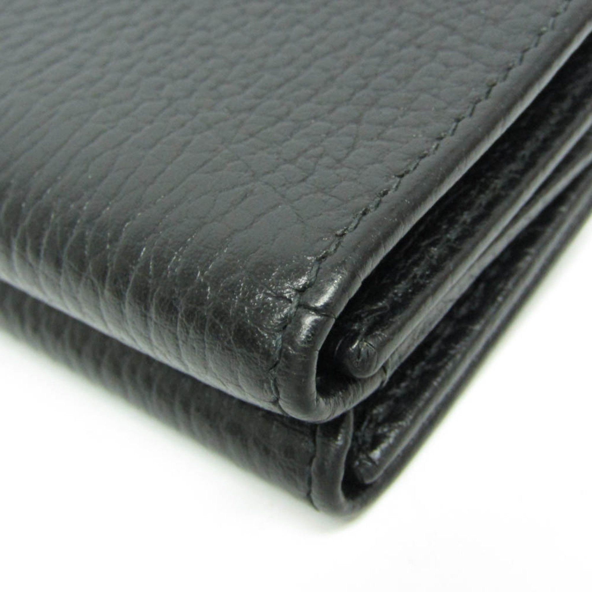 Gucci Gucci Double G 735212 Women,Men Leather Wallet (tri-fold) Black Size ONE SIZE - 9 Thumbnail