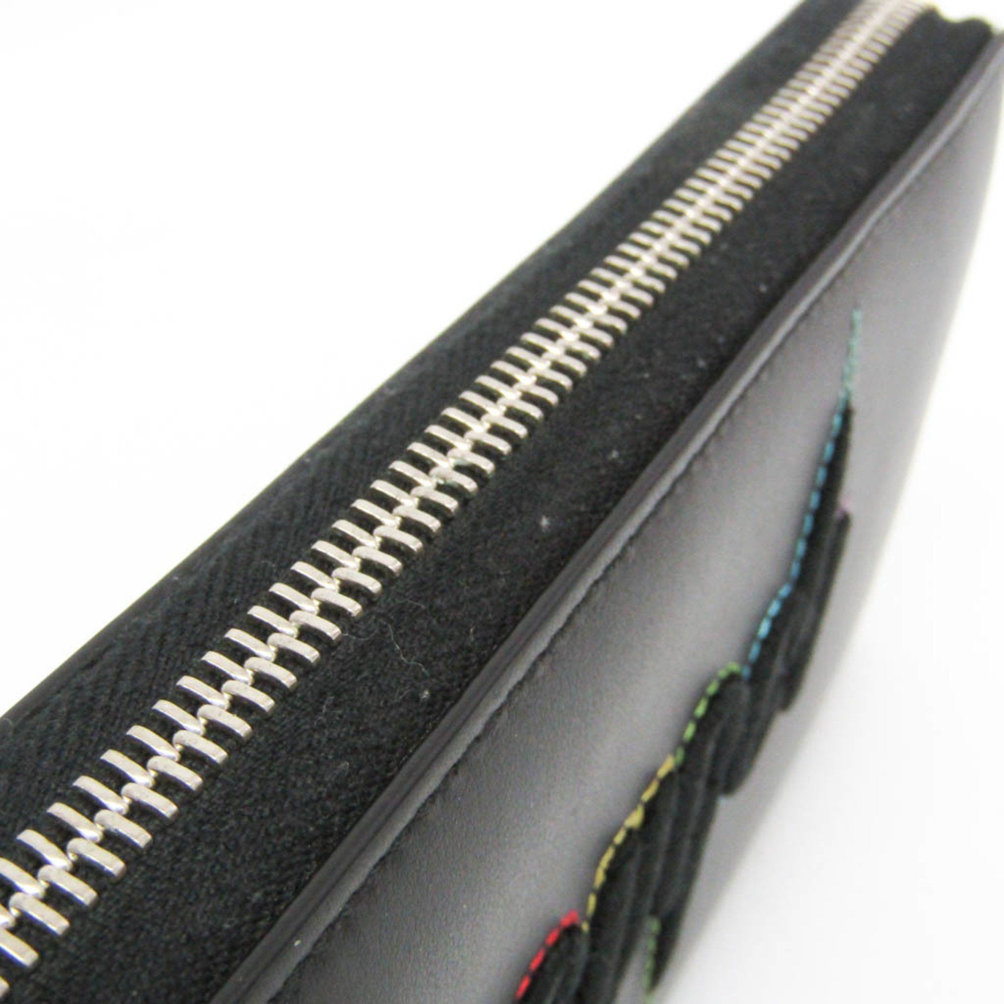 Gucci Gucci Blade Embroidery 597677 Men,Women Leather Long Wallet (bi-fold) Black Size ONE SIZE - 11 Thumbnail