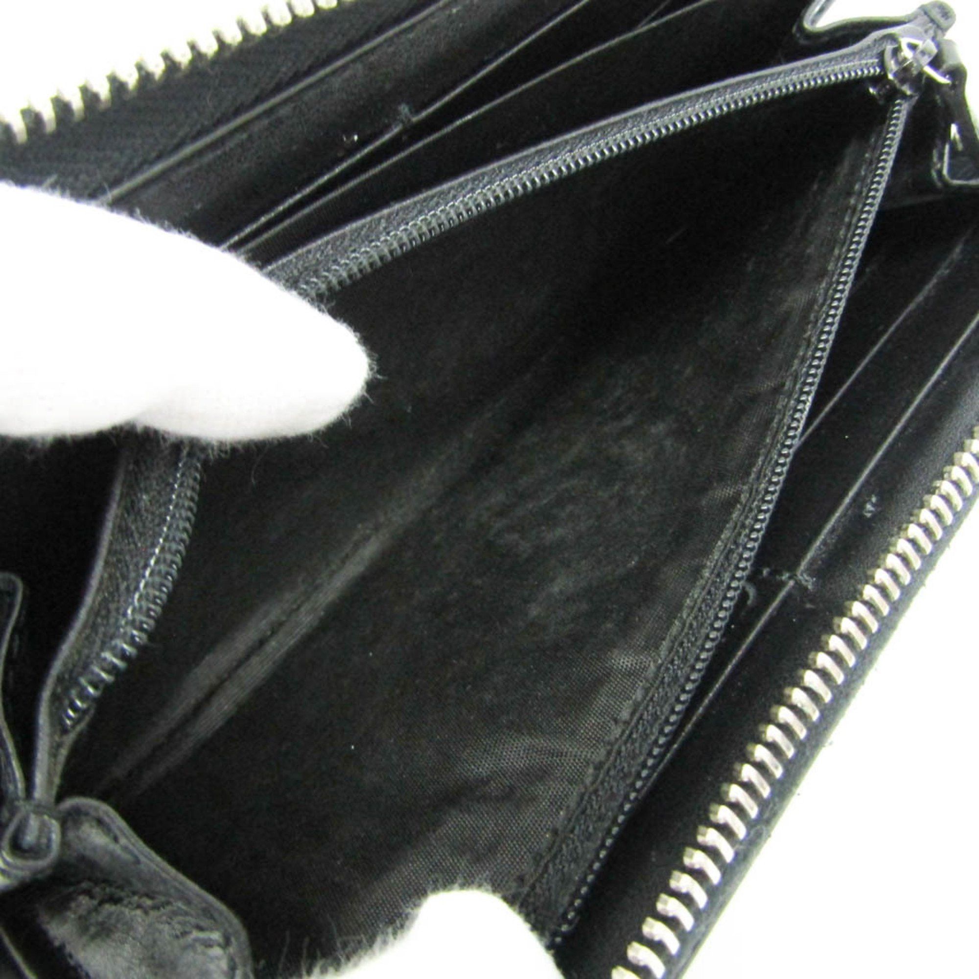 Gucci Gucci Blade Embroidery 597677 Men,Women Leather Long Wallet (bi-fold) Black Size ONE SIZE - 5 Thumbnail