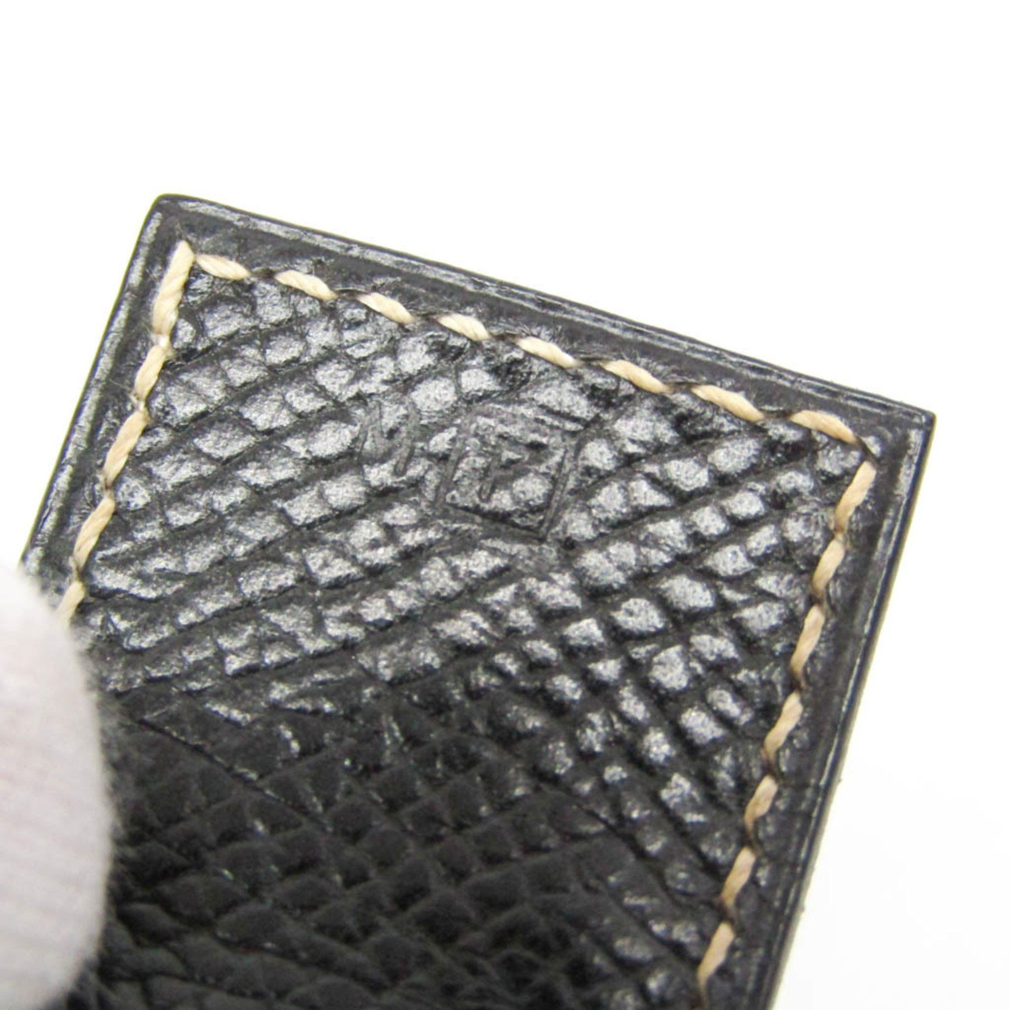Hermes Hermes Nabab Leather Bangle Black Size ONE SIZE - 11 Thumbnail