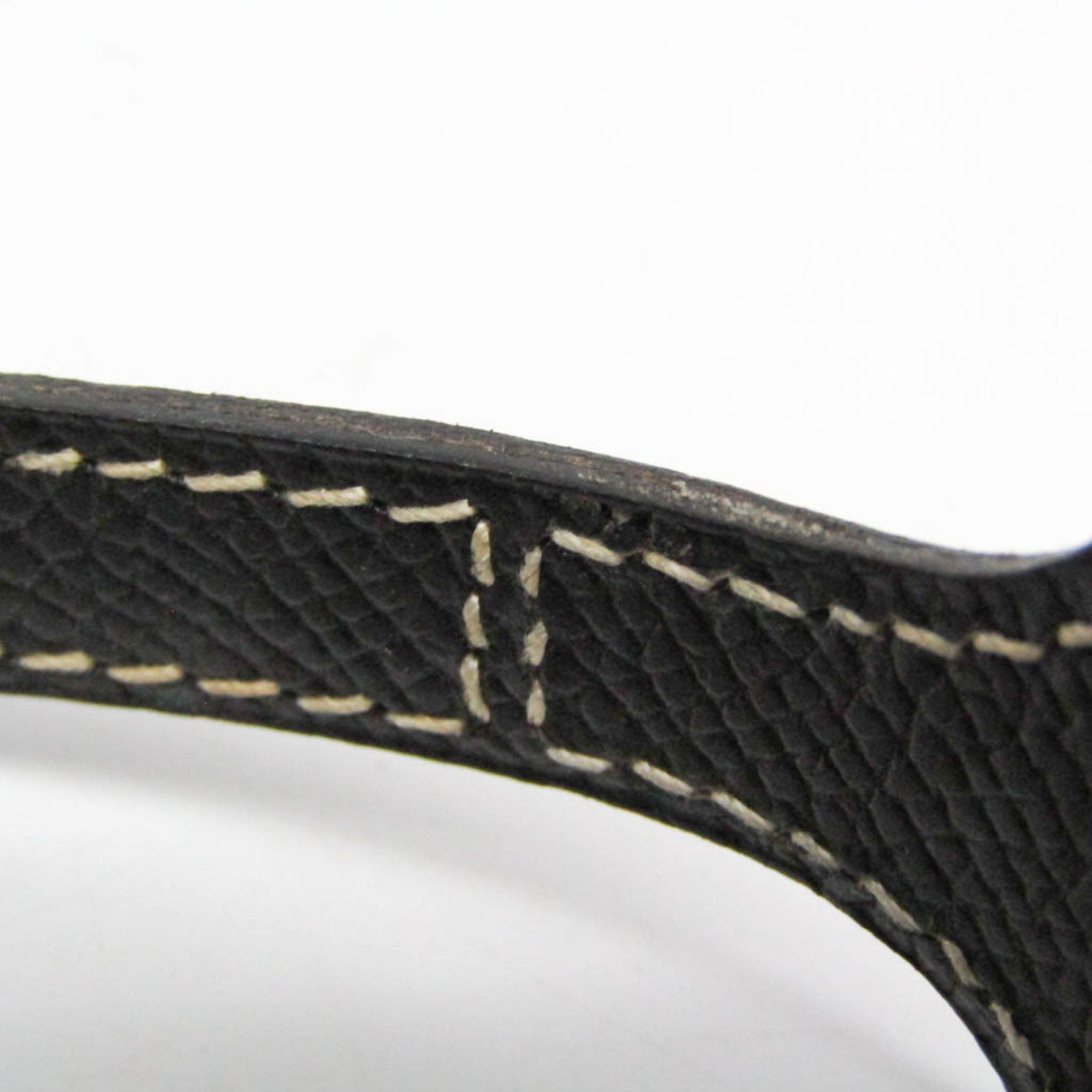 Hermes Hermes Nabab Leather Bangle Black Size ONE SIZE - 9 Thumbnail