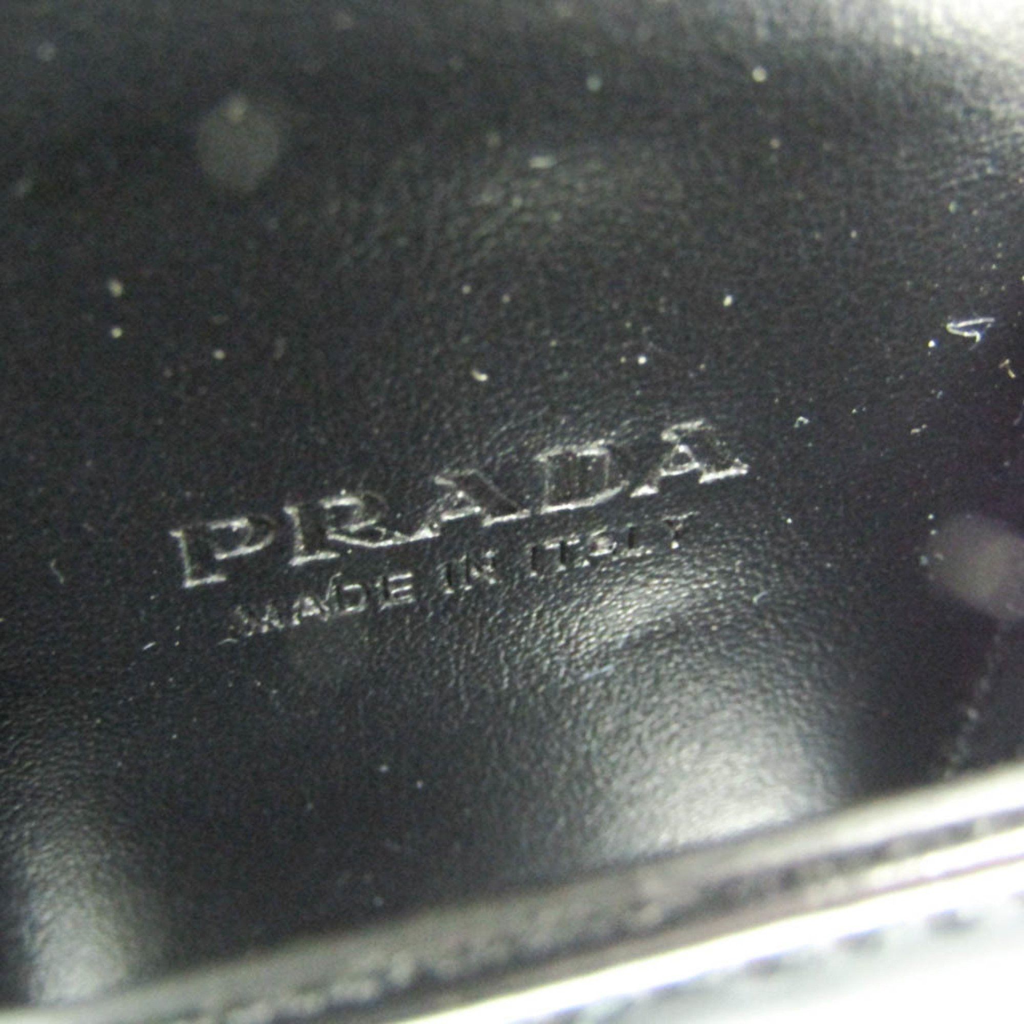 Prada Prada Triangle Logo Phone Pouch Men,Women Leather Pouch Black Size ONE SIZE - 11 Thumbnail