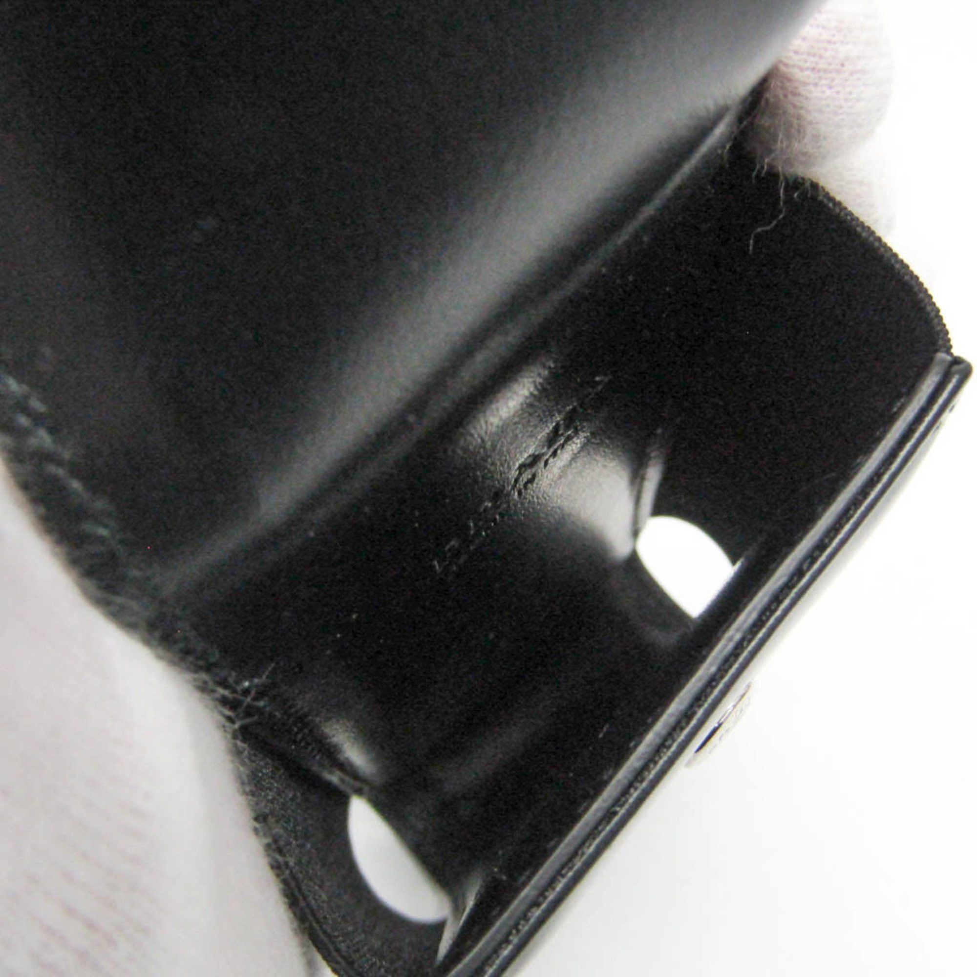 Prada Prada Triangle Logo Phone Pouch Men,Women Leather Pouch Black Size ONE SIZE - 4 Thumbnail