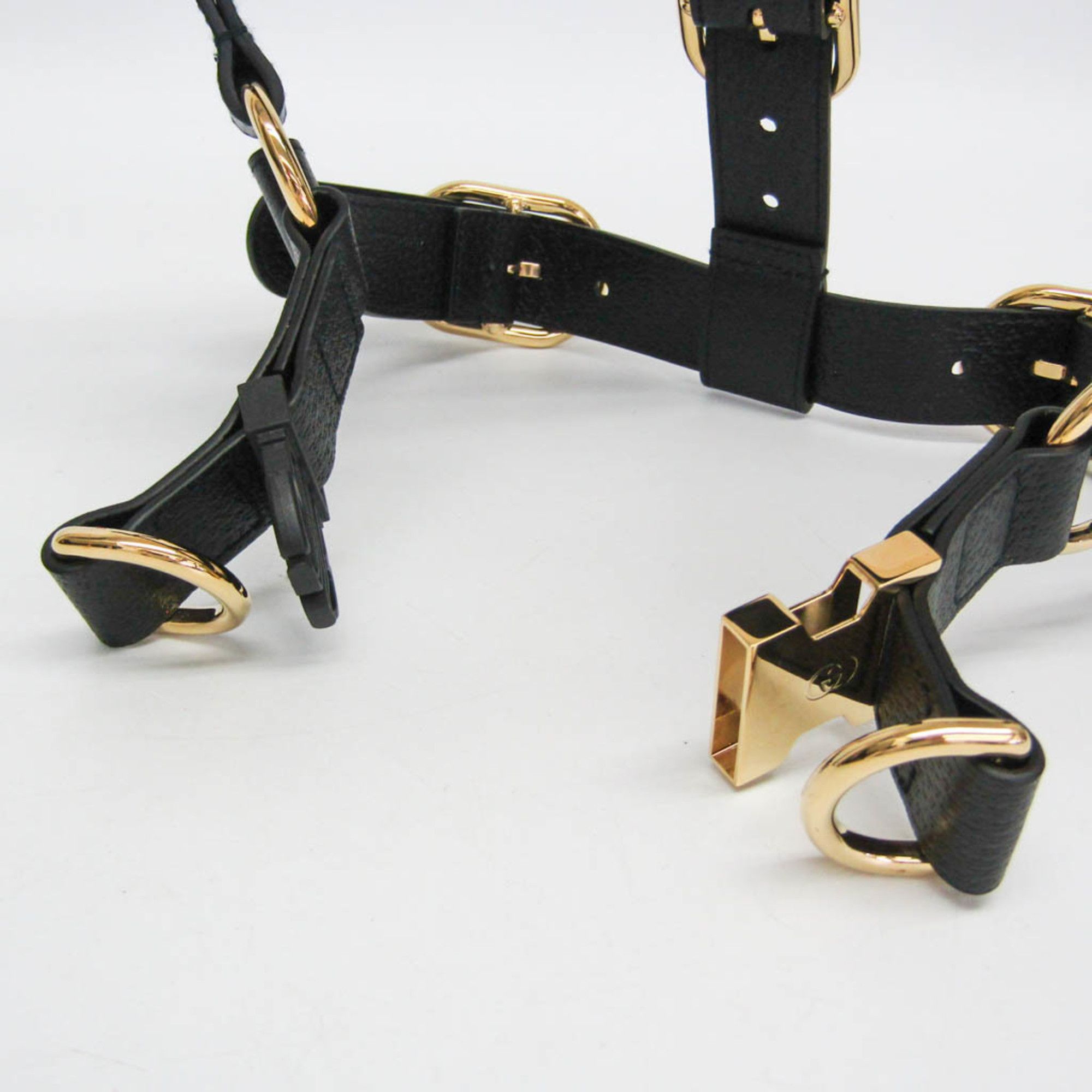 Gucci Gucci Interlocking G Pet Harness Large Size 695253 Dog Harness Leather Black Size ONE SIZE - 12 Thumbnail