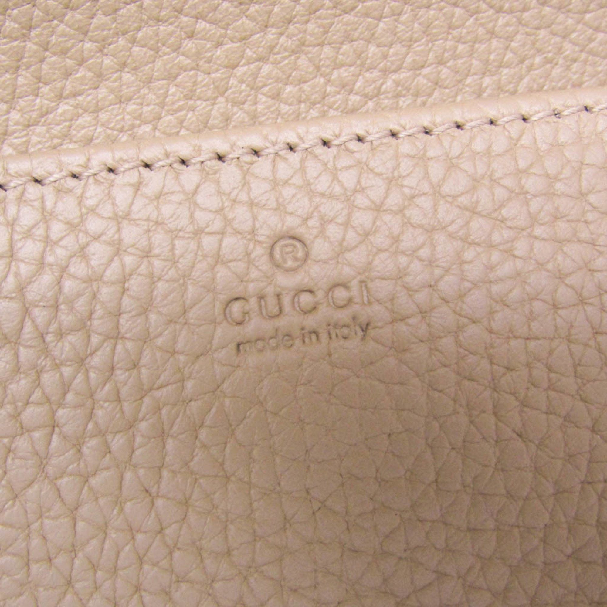 Gucci Gucci Interlocking G 746056 Women's Leather Chain/Shoulder Wallet Light Brown Size ONE SIZE - 13 Thumbnail
