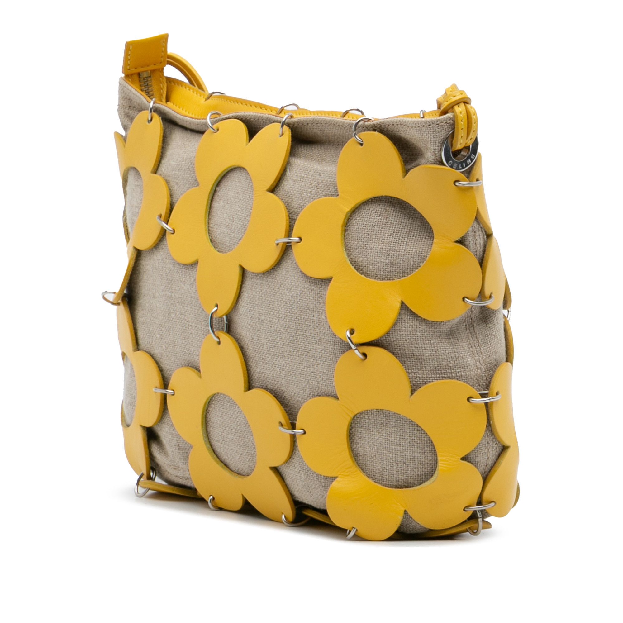 Celine Celine Canvas and Leather Cutout Flower Crossbody Size ONE SIZE - 2 Thumbnail