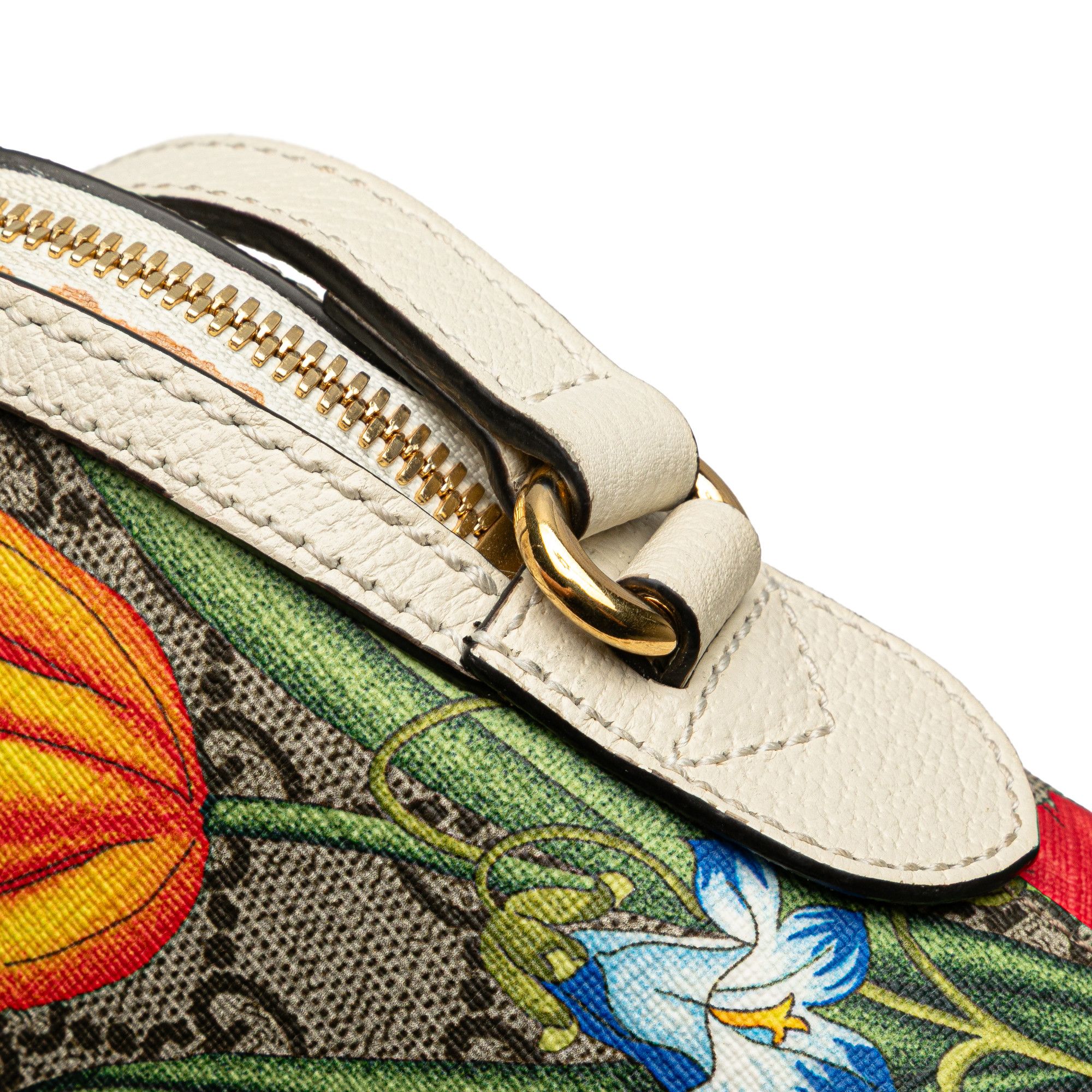 Gucci Gucci Small GG Supreme Web Flora Ophidia Dome Crossbody Size ONE SIZE - 8 Thumbnail